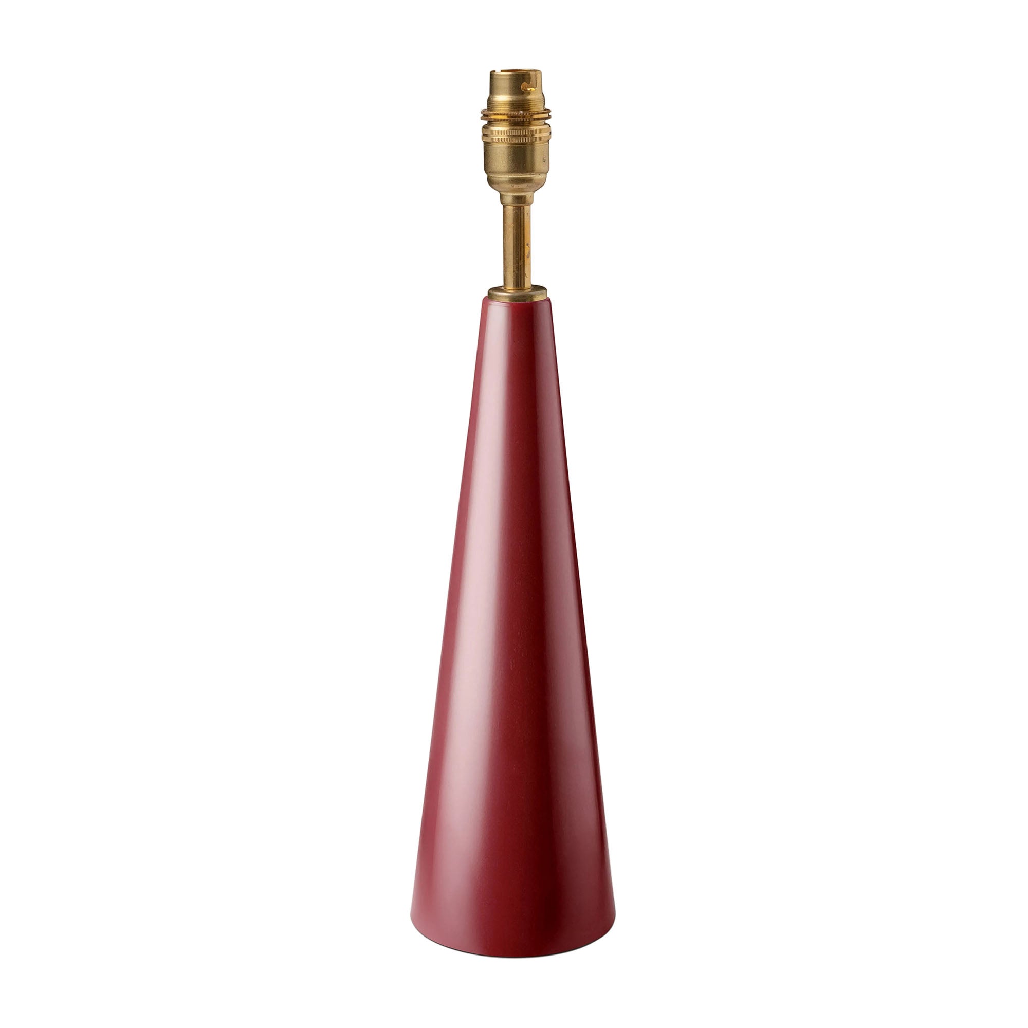 Strobe Conical Oak Lamp Base | Red