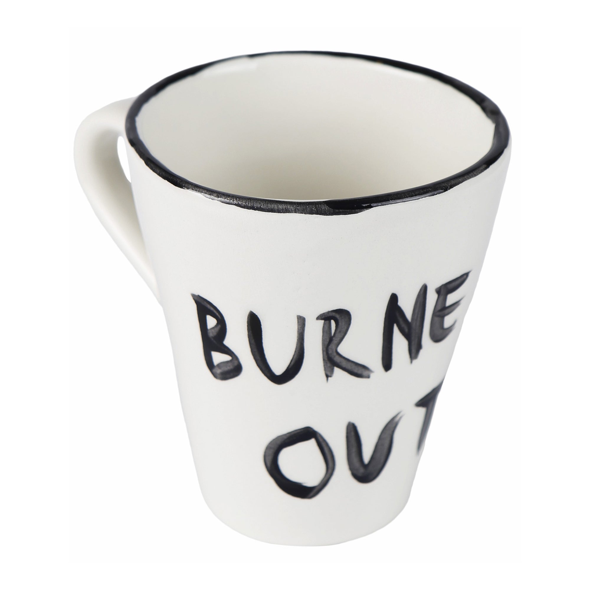 Burned out coffee cup