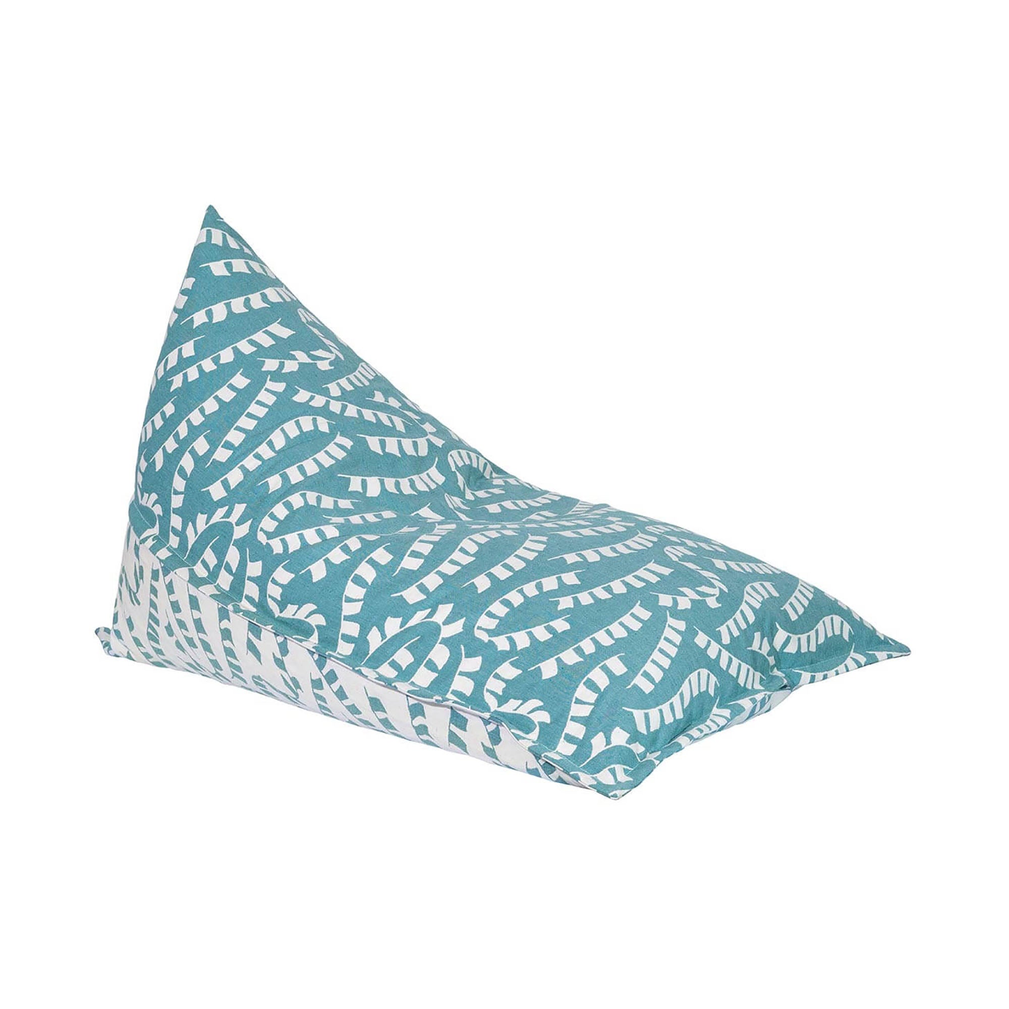 Teal Prayer Flag Woven Bean Bag Cover