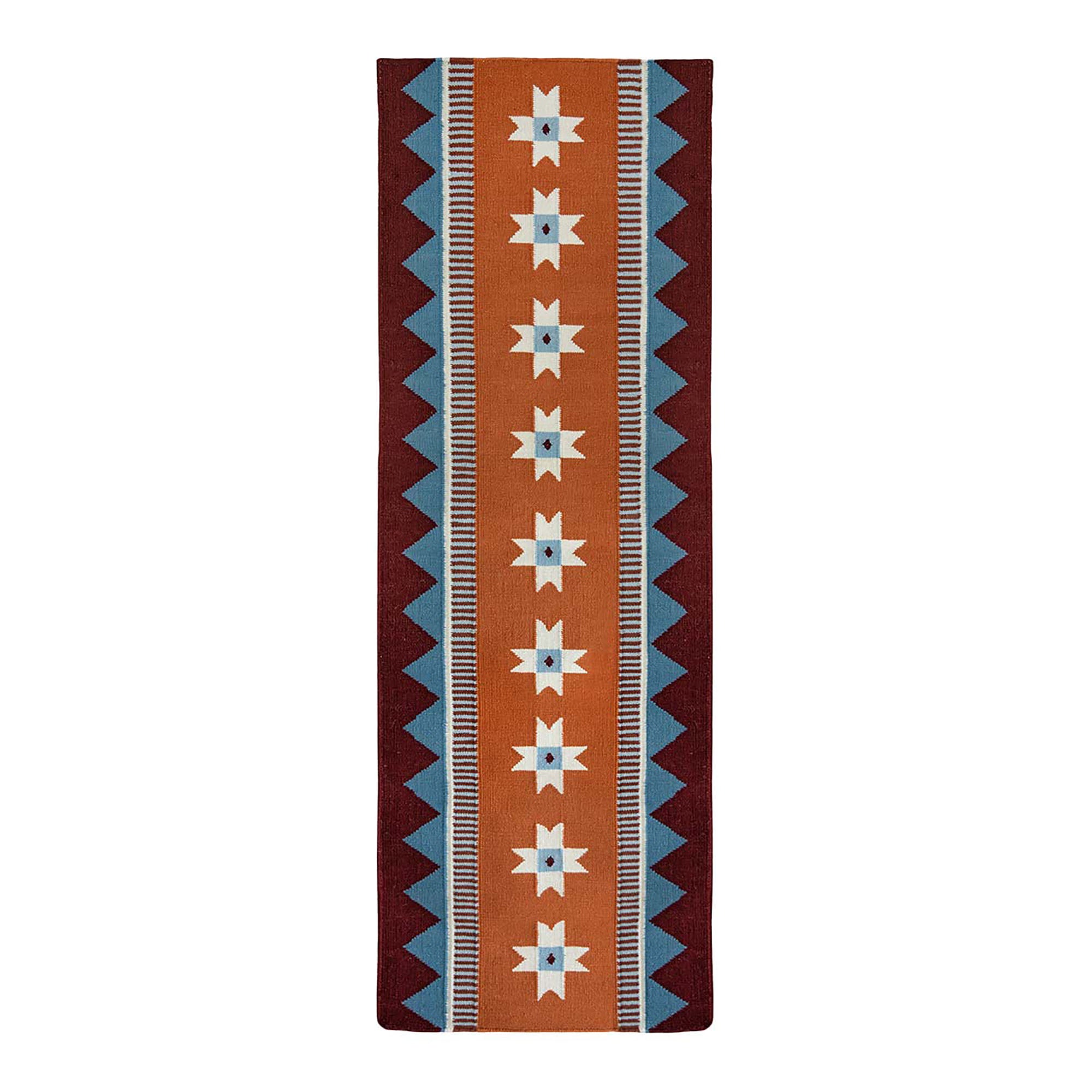 Victoria Flatweave Runner Rug - Orange