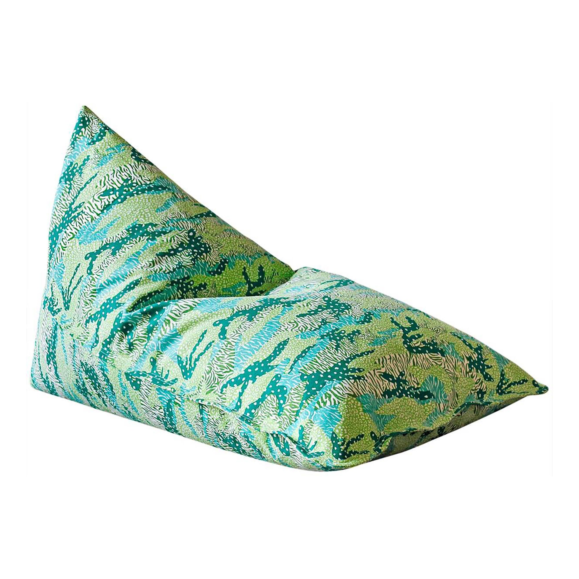Green Big Cat Camo Bean Bag Cover