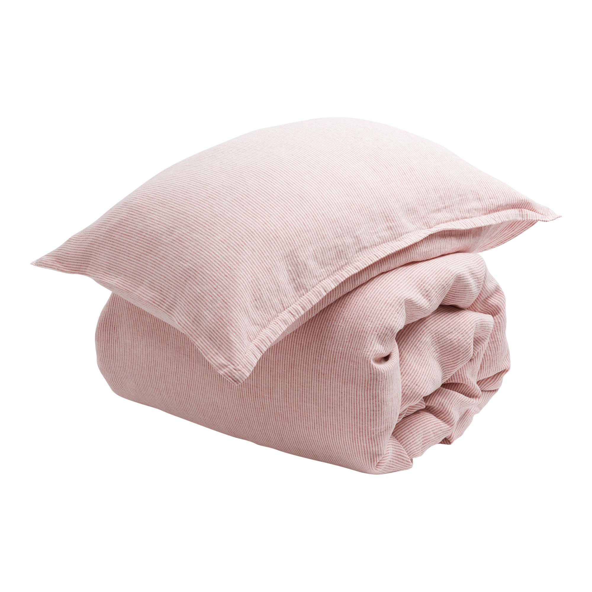 Sid Stripe 100% Linen Pillowcase | Spice