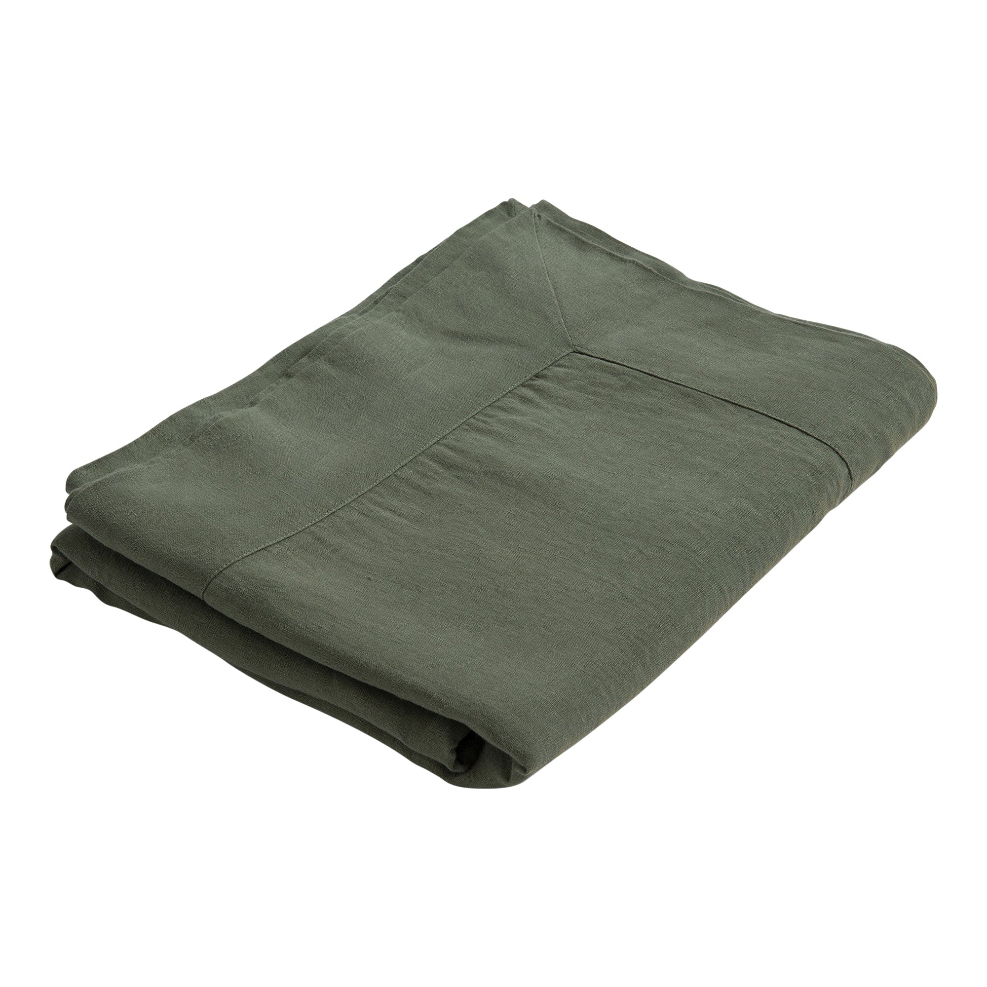 100% Linen Tablecloth | Olive Green