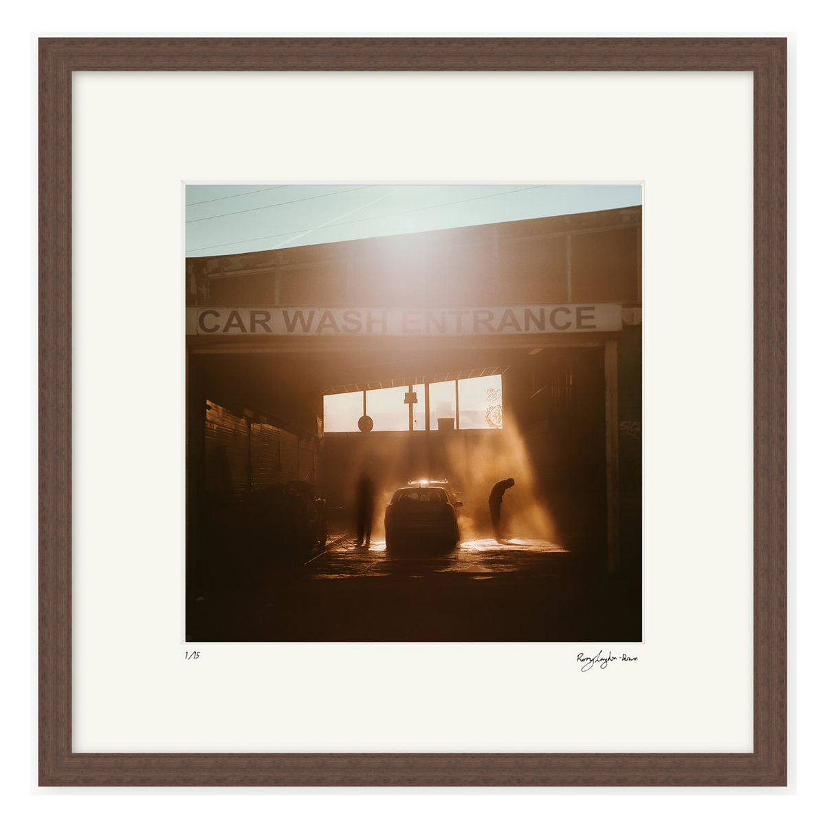 Crepuscular Carwash - Limited Edition Square Print