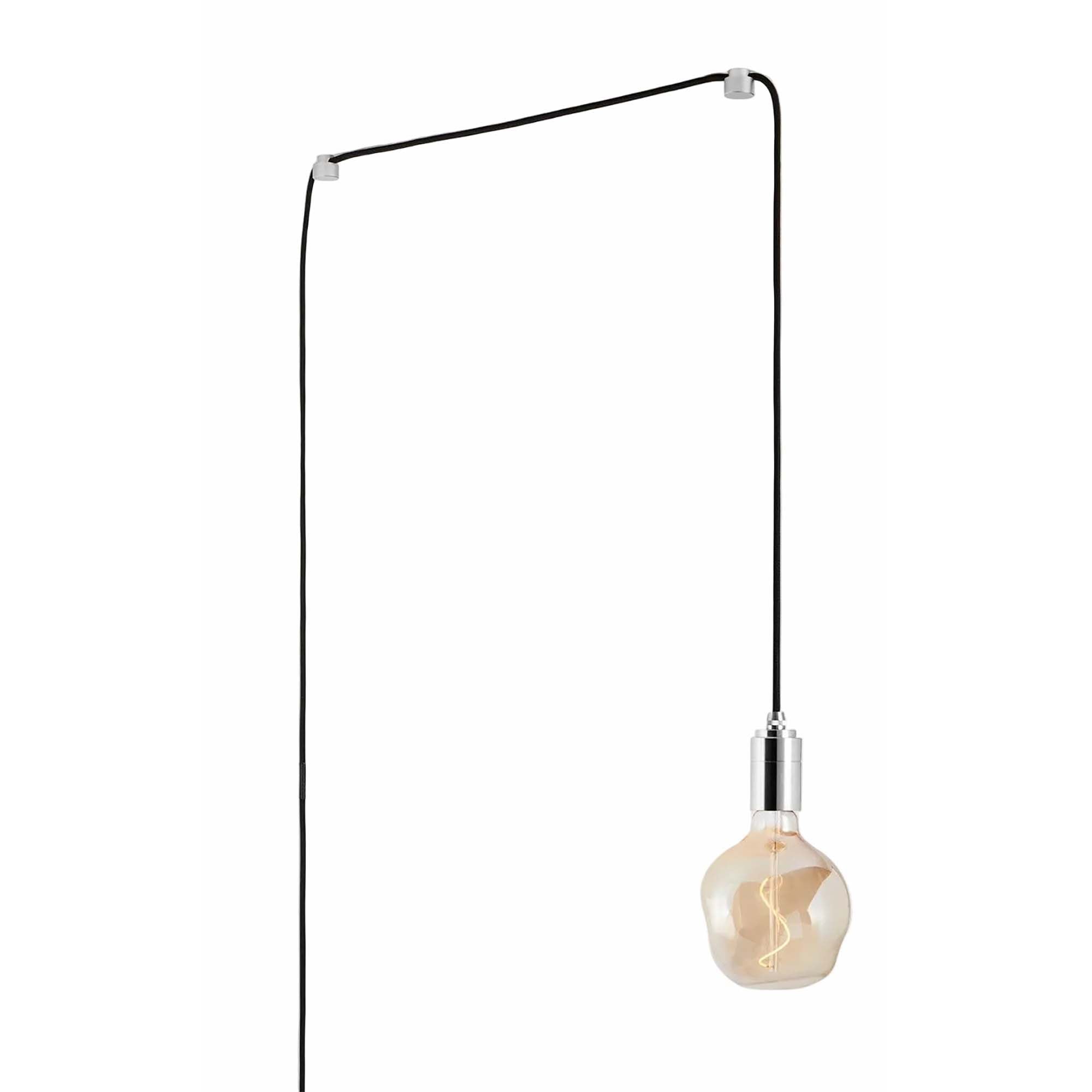 Voronoi I Plug-In Pendant Light in Stainless Steel