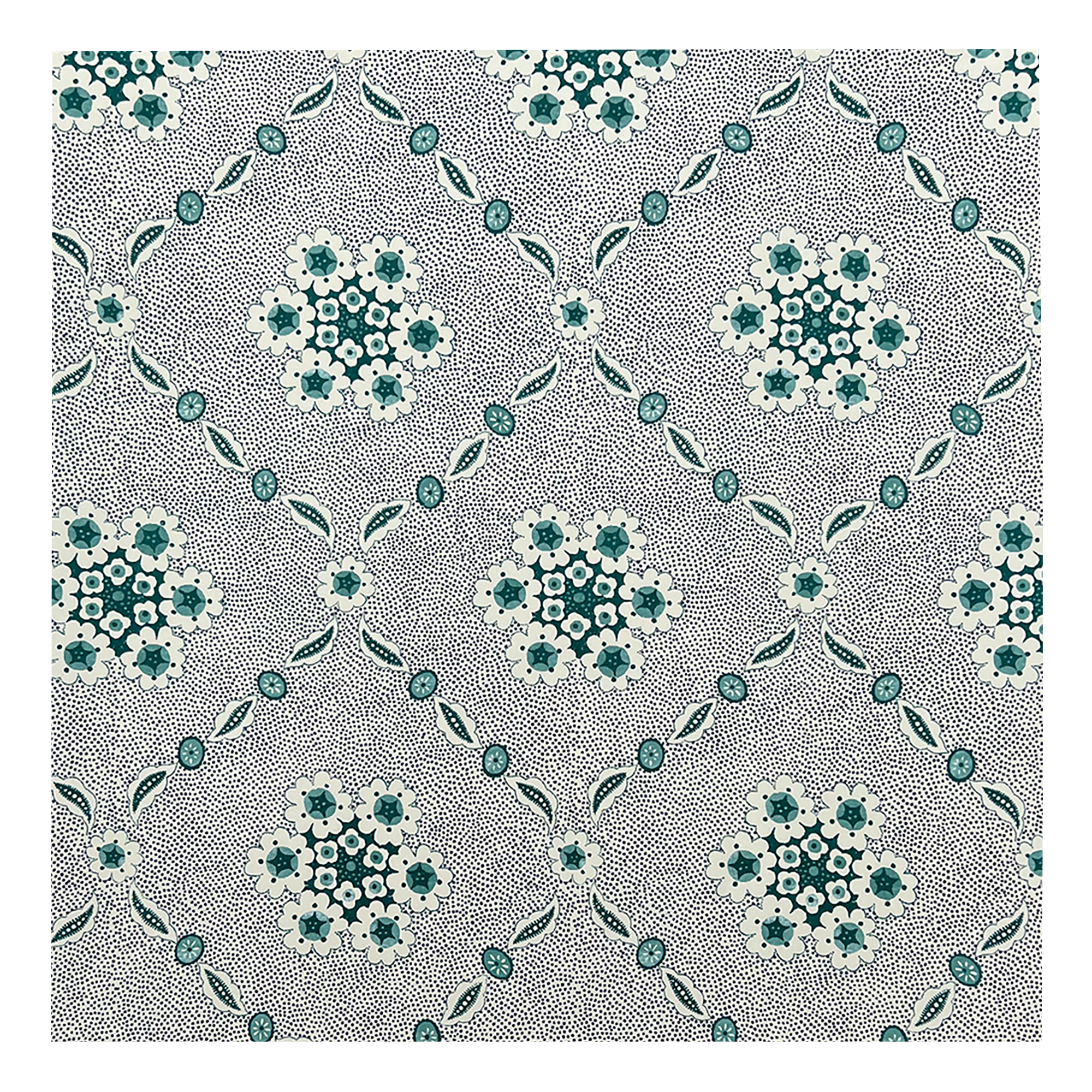 French Trellis Wallpaper - Forest