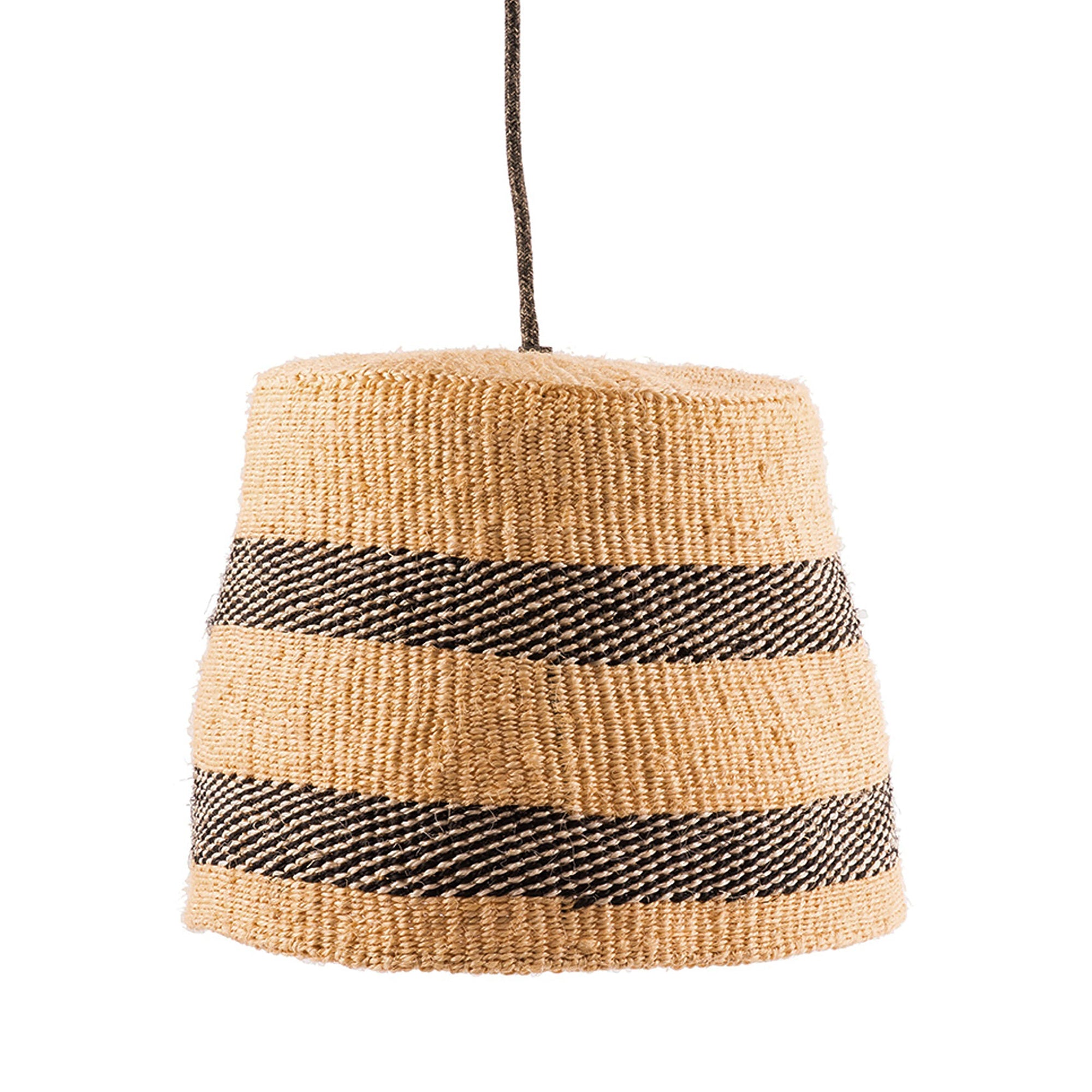 NDIPO: Black And Natural Pendant Shade