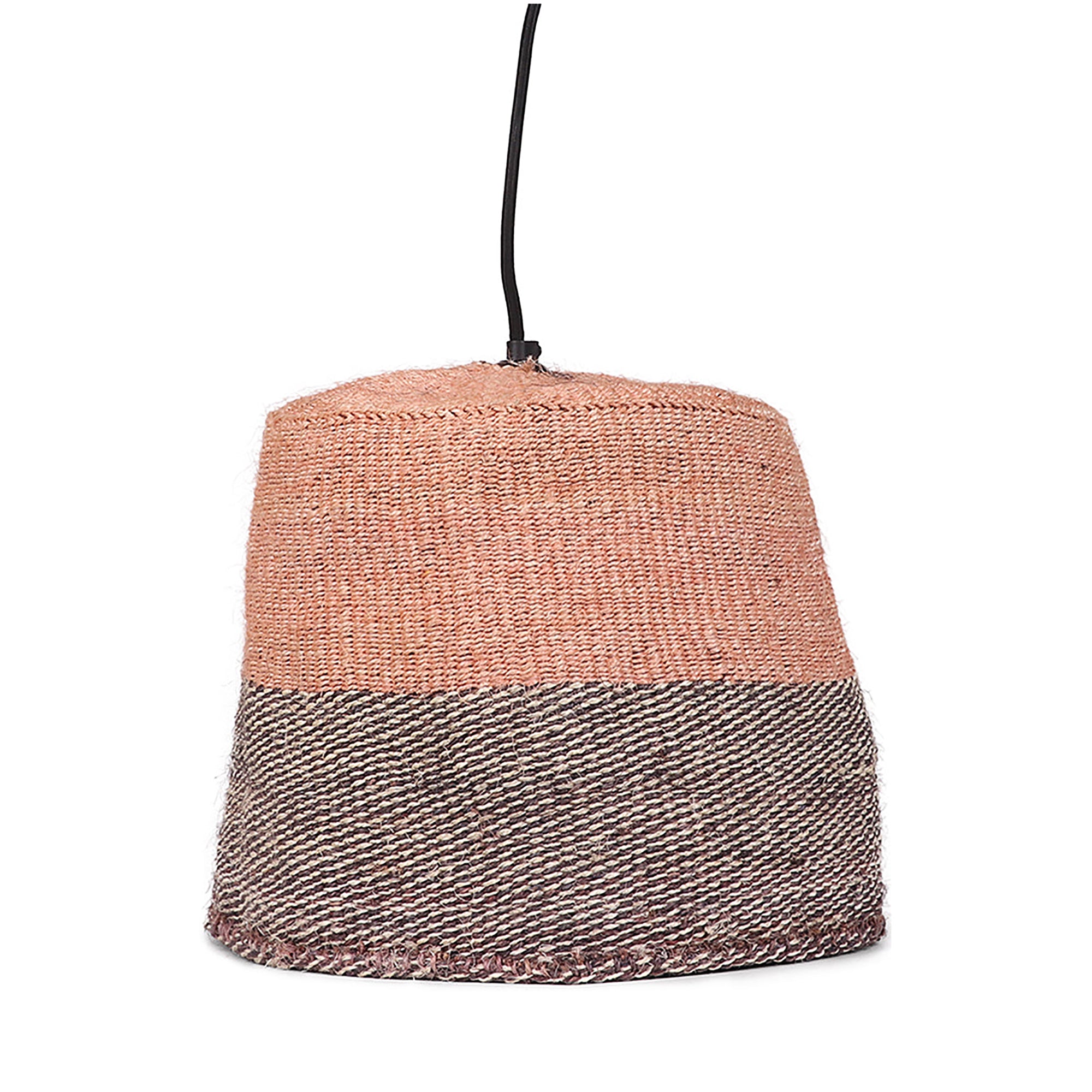 DAKIKA: Dusky Pink, Black & White Pendant Shade