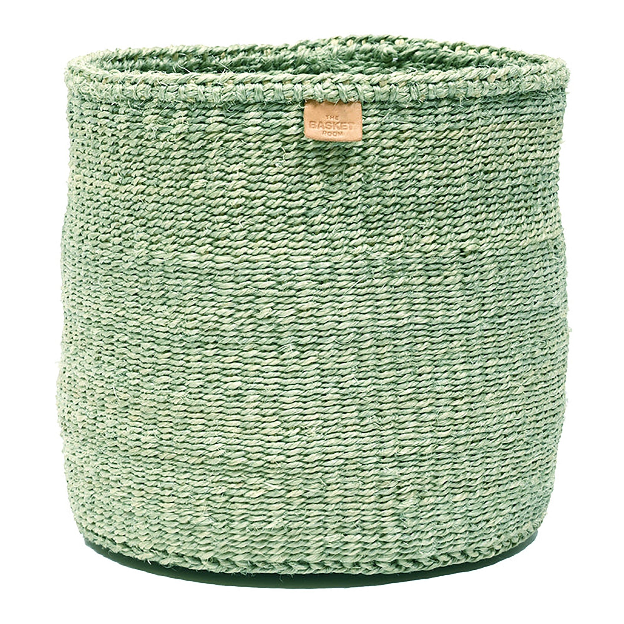 KITENDO: Soft Green Woven Storage Basket