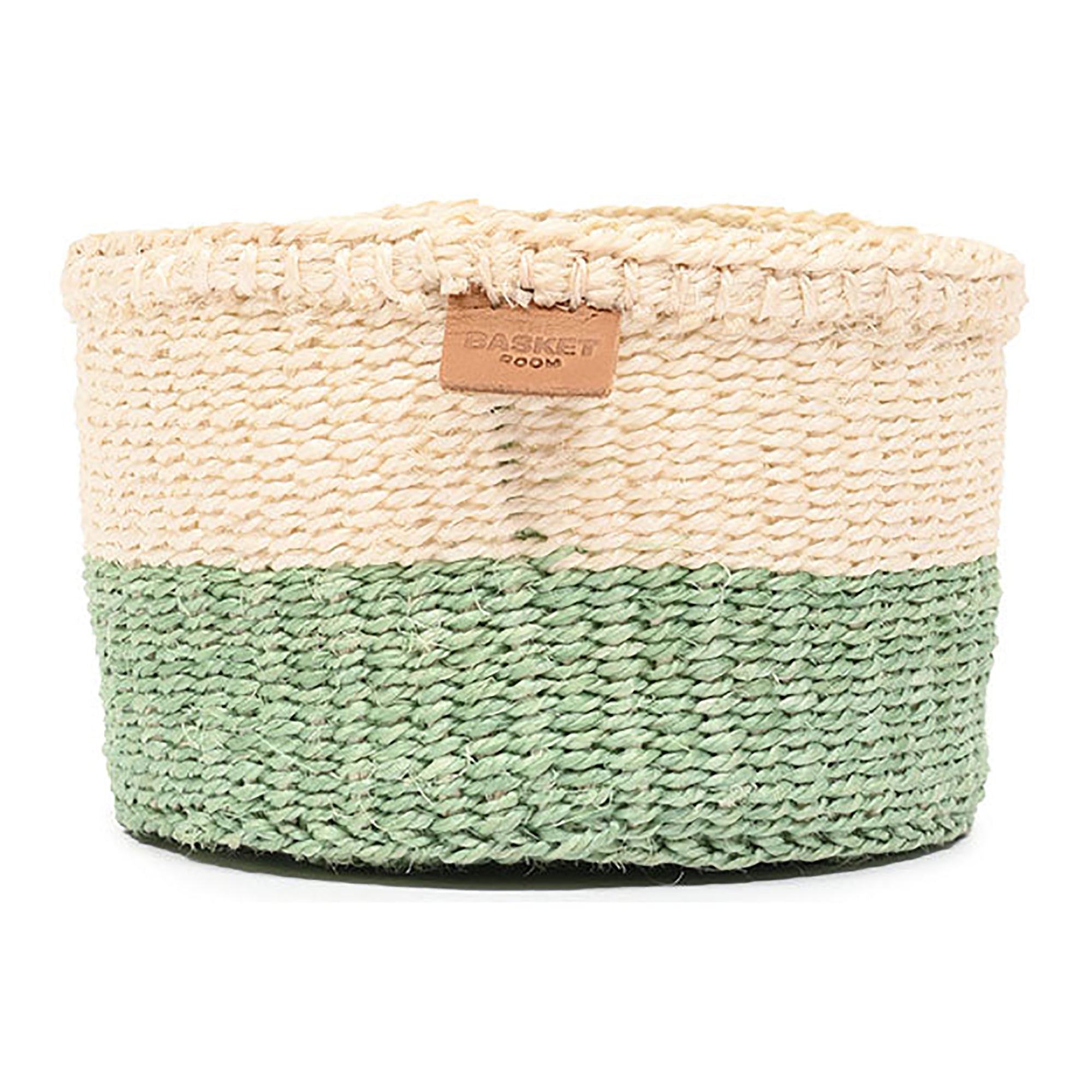 Wilaya Green Colour Block Woven Basket