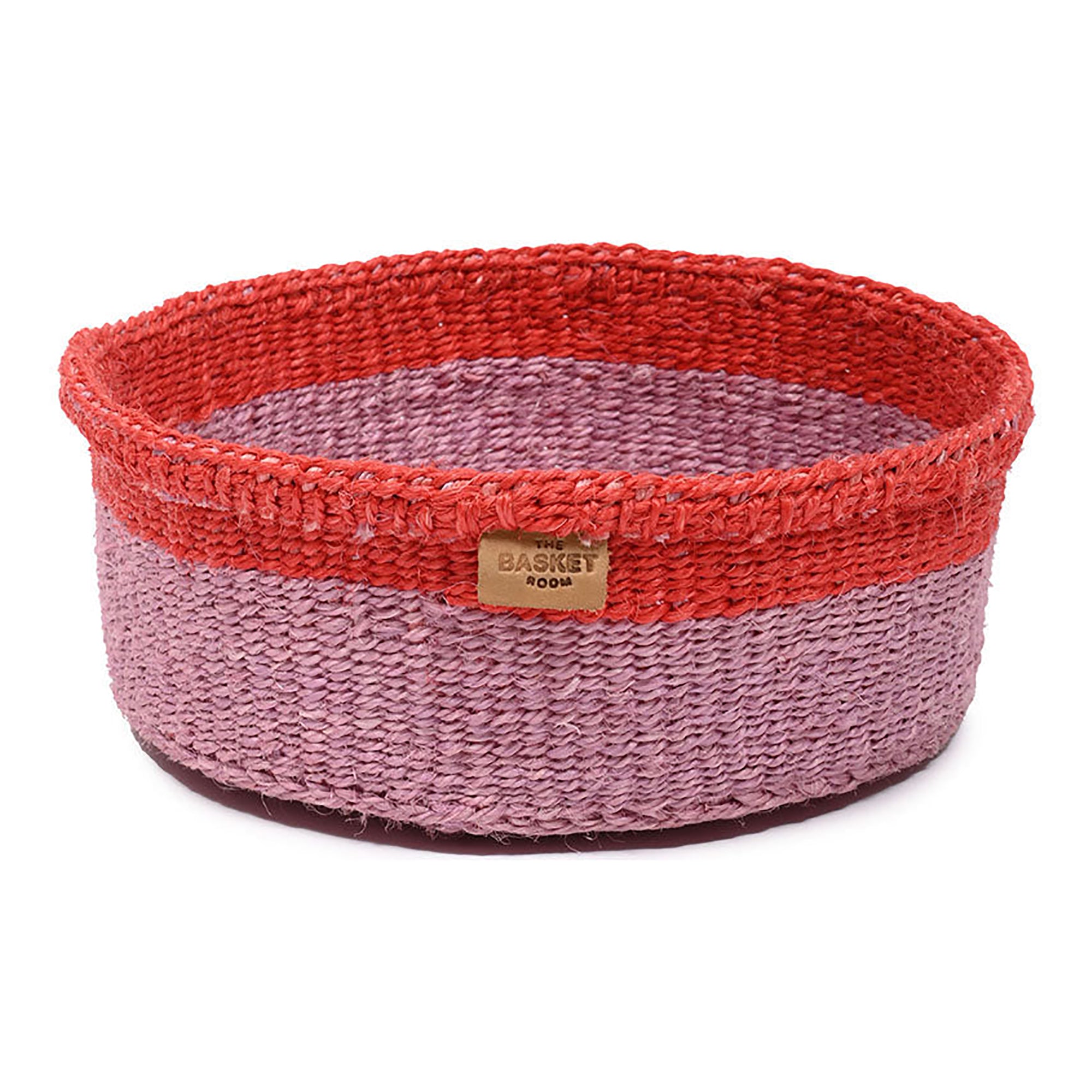 Jukumu Purple & Red Trim Bread Basket