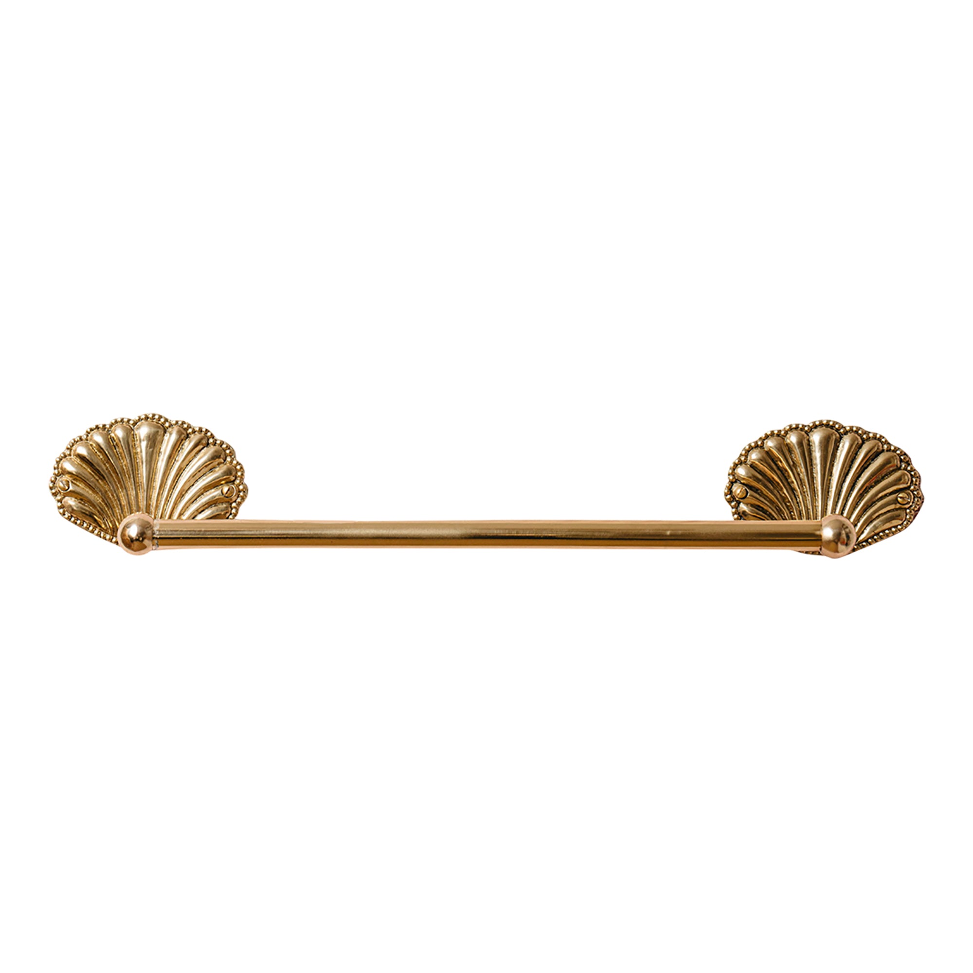 Shell Brass Towel Rack