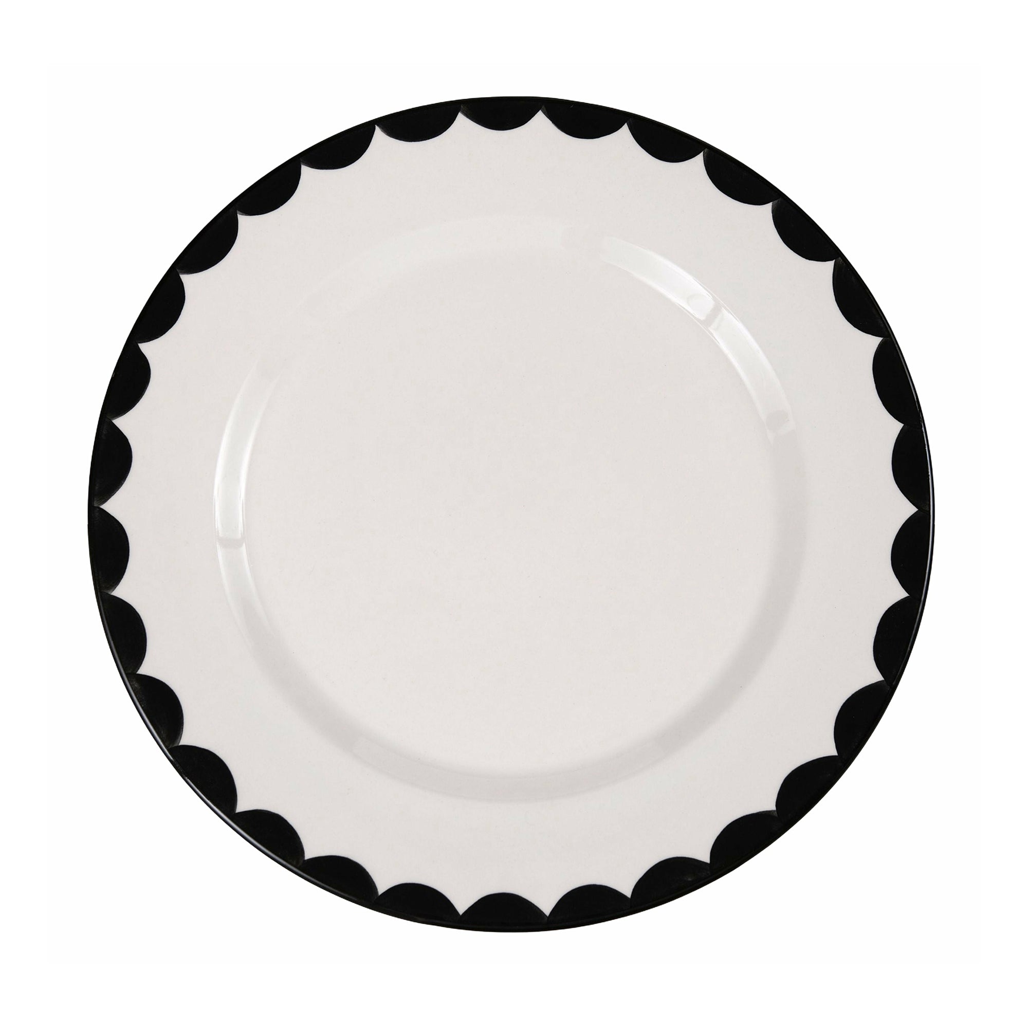 Cascos Dinner Plate, Jet Black