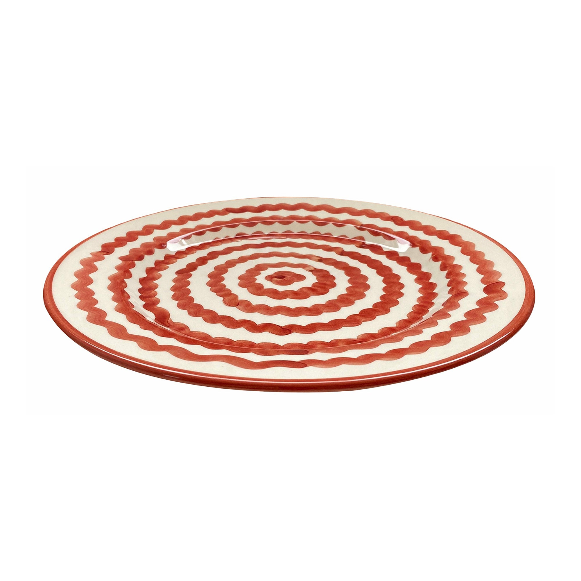 Ondas Dinner plate, Rust Red