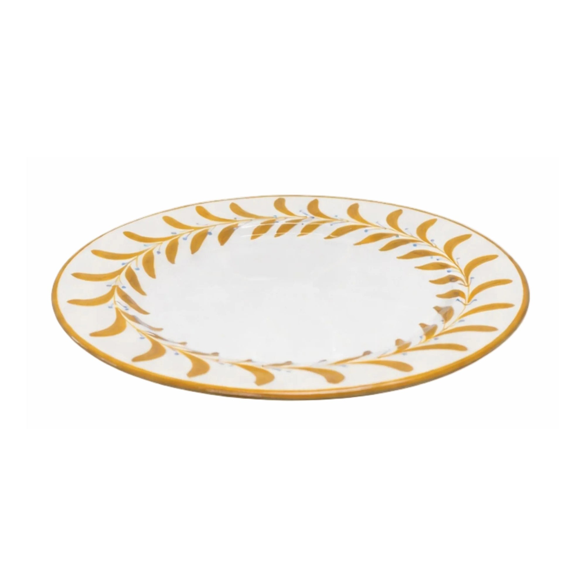 Helecho Side Plate, Golden Yellow