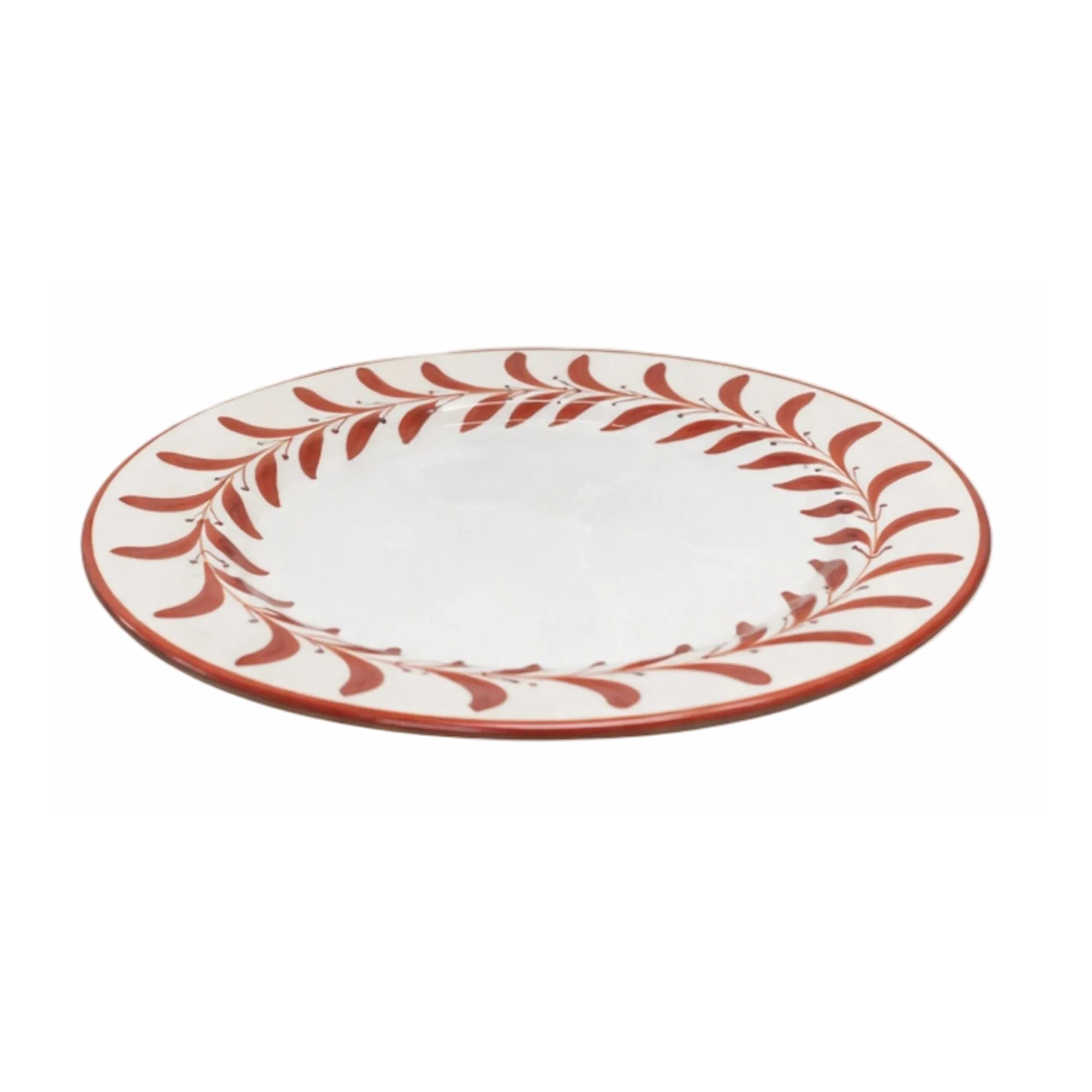 Helecho Side Plate, Rust Red