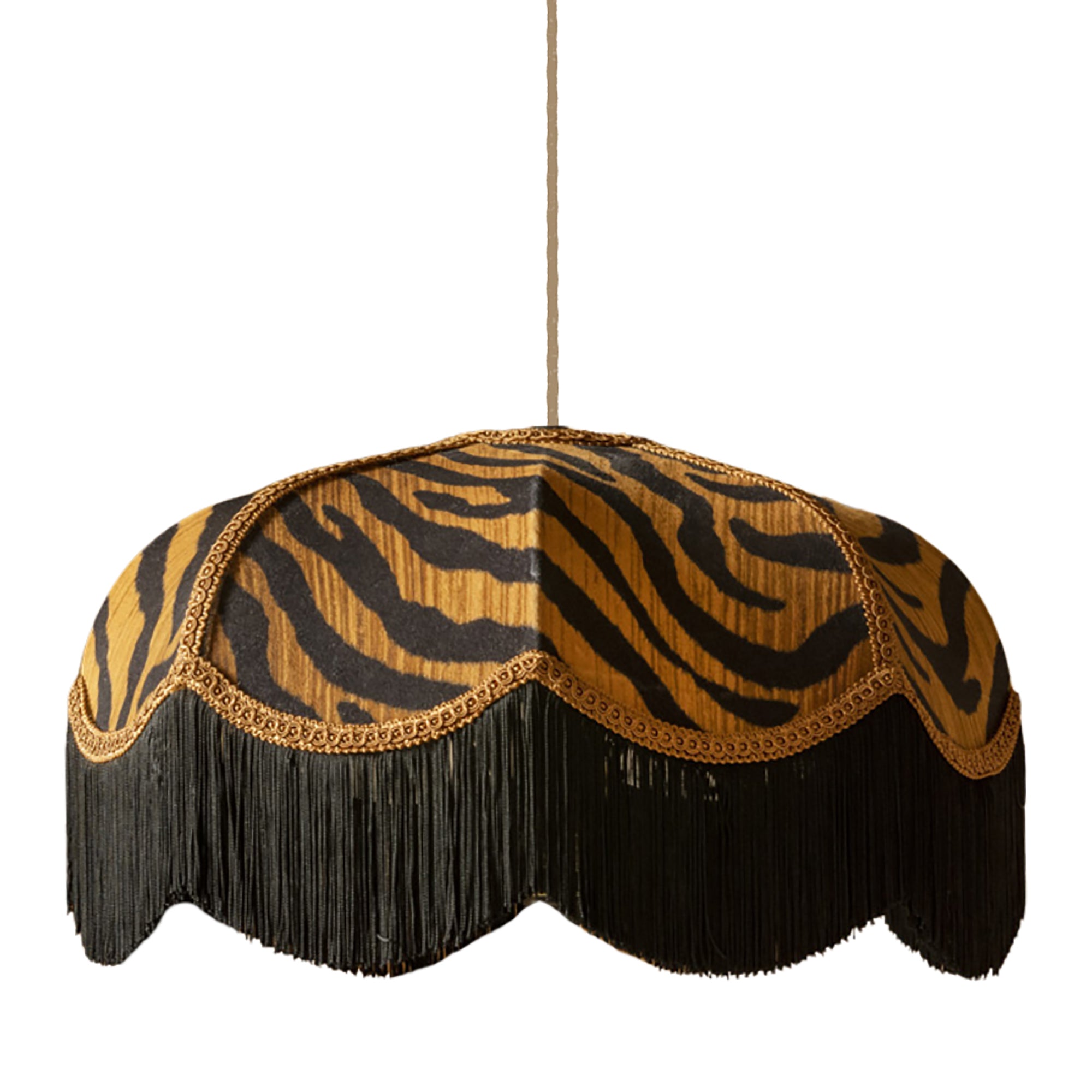 The Tigress Fringed Lampshade / Pendant