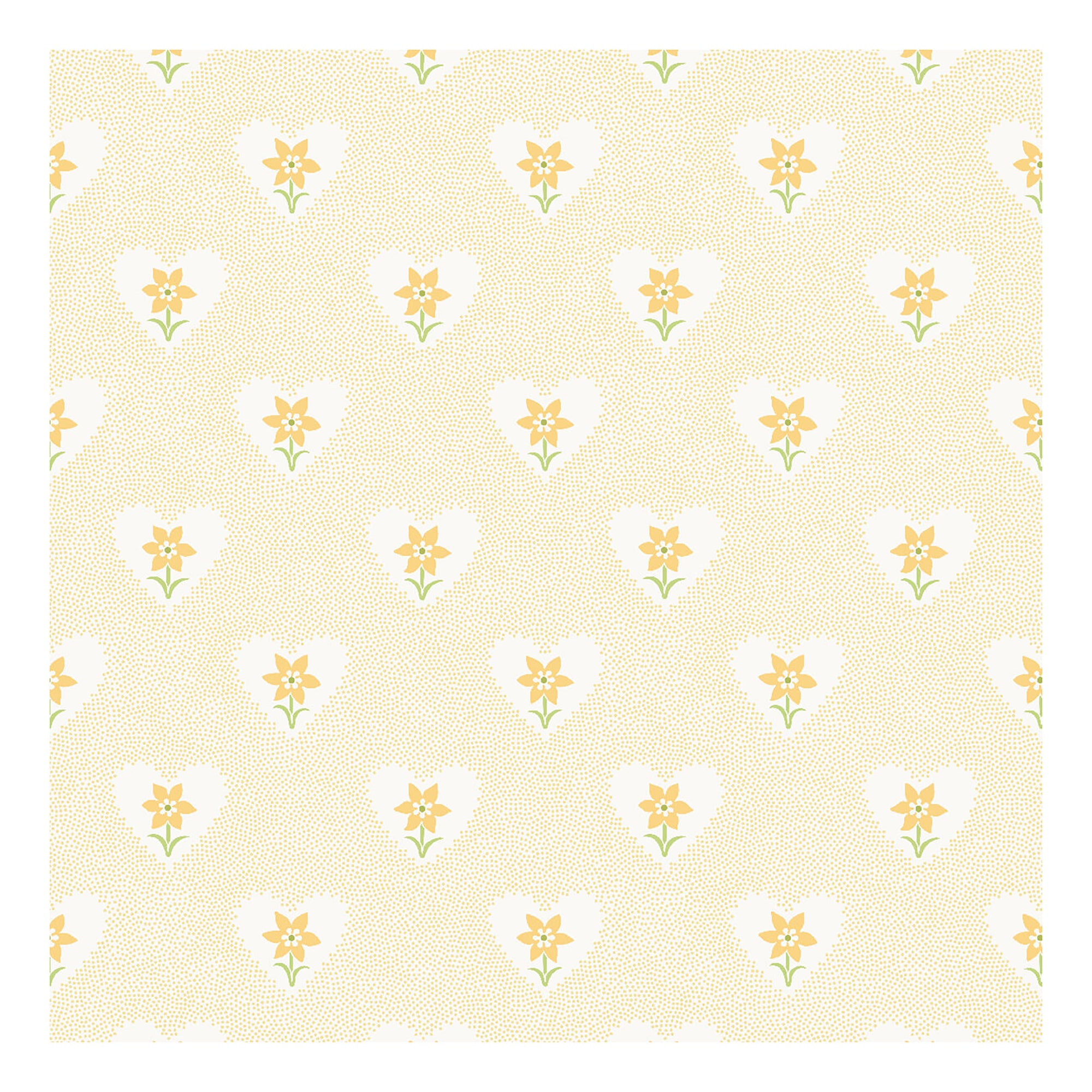 Daffodil Hearts Wallpaper | Yellow