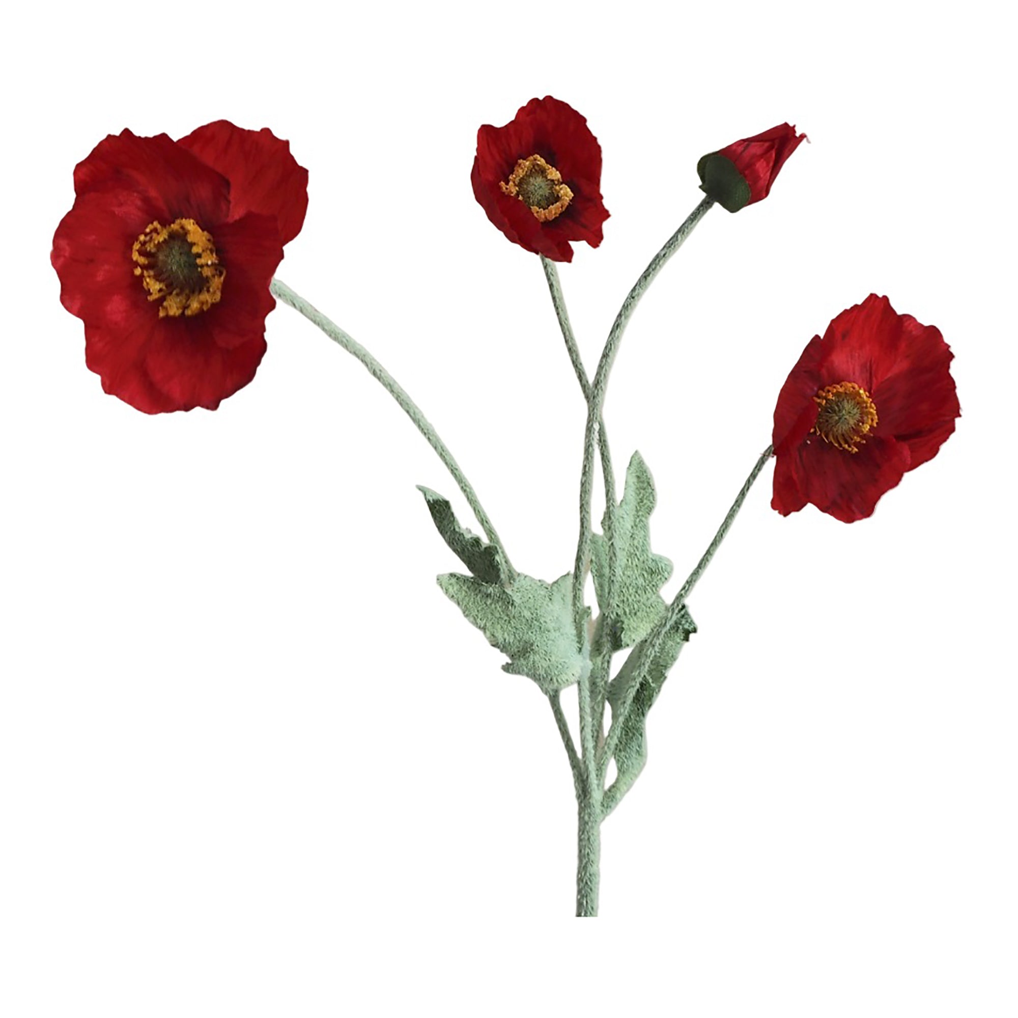 Poppies | Faux Flower Stems | Multiple Colours