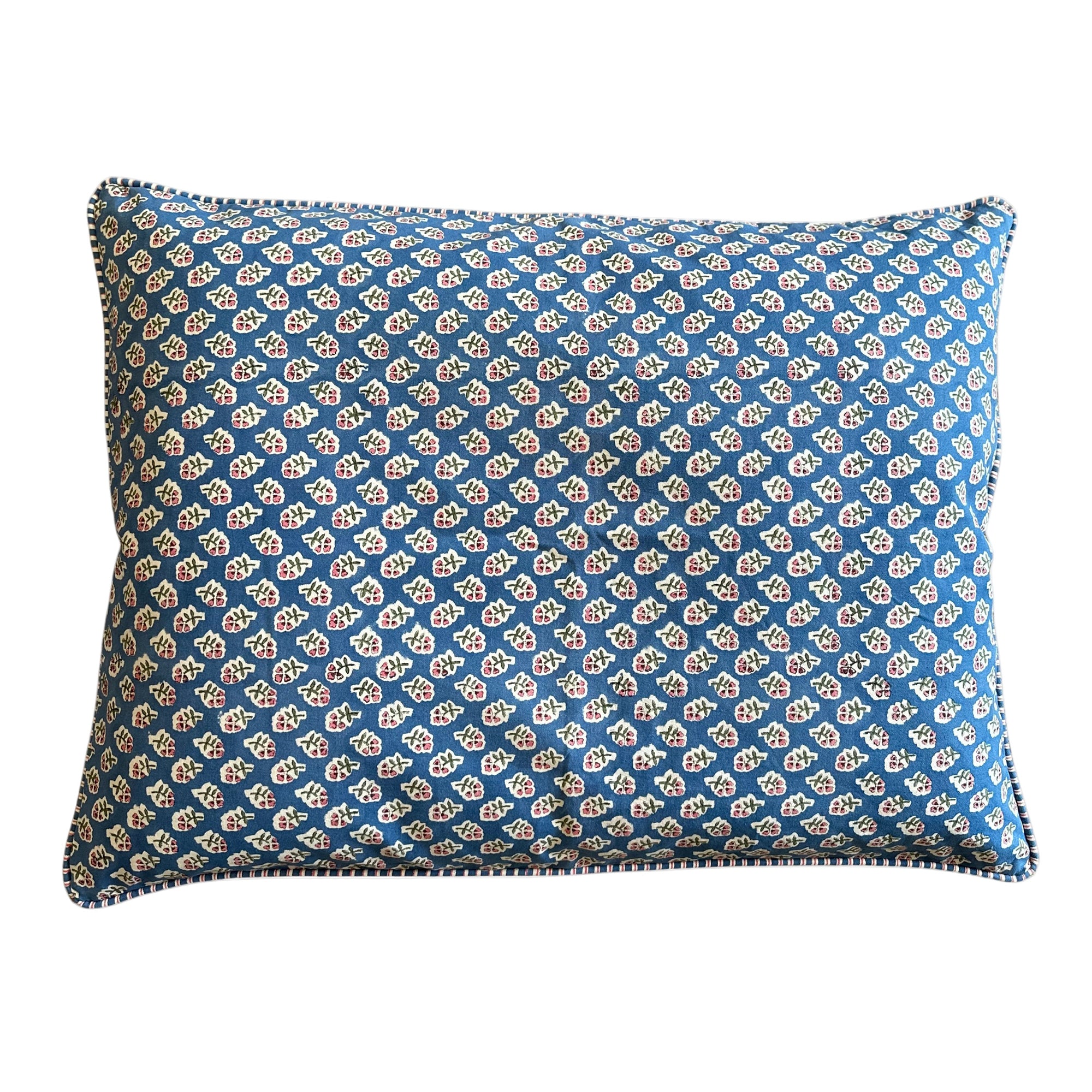 Azure Blue Ditsy Dog Bed