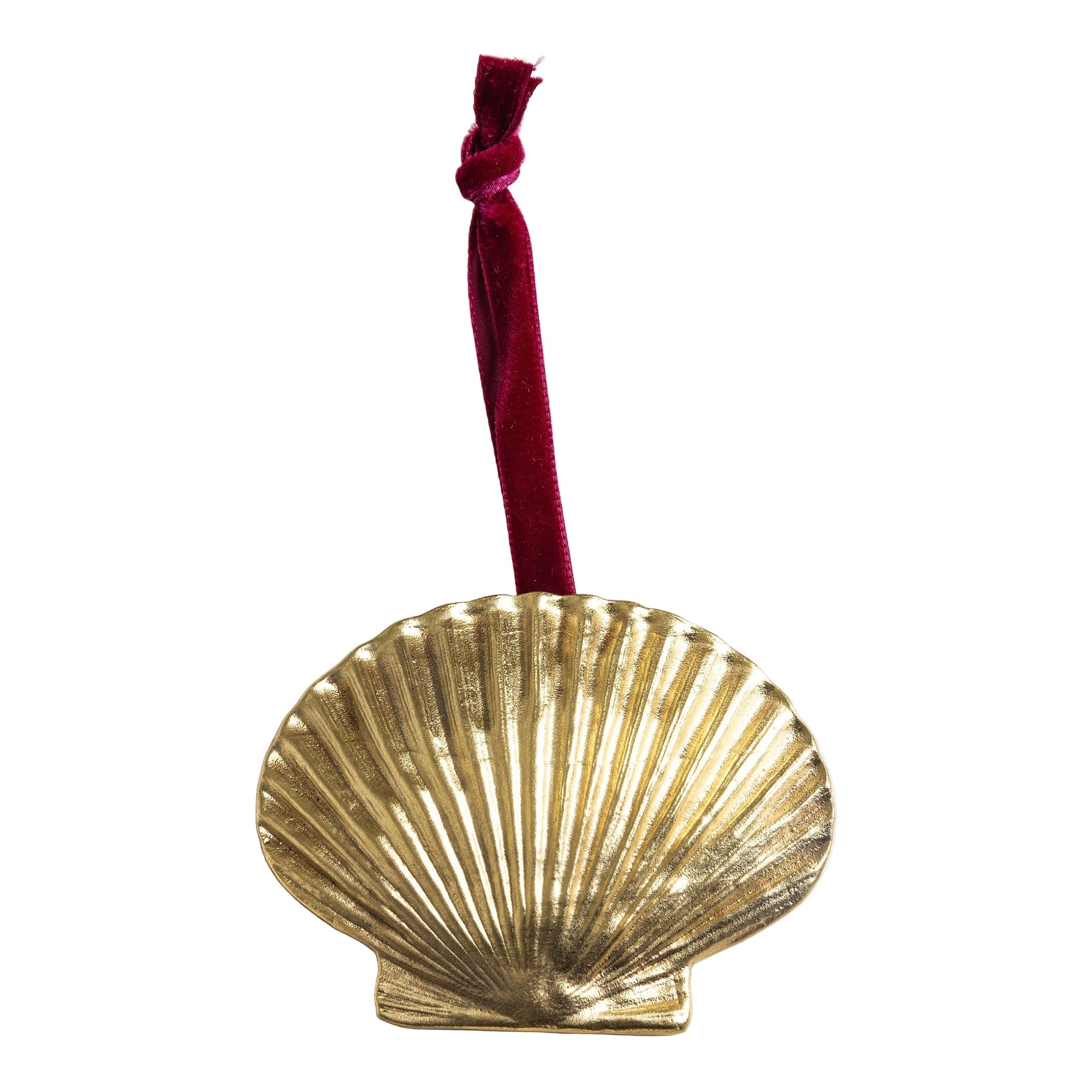 Shell Brass Tree Ornament