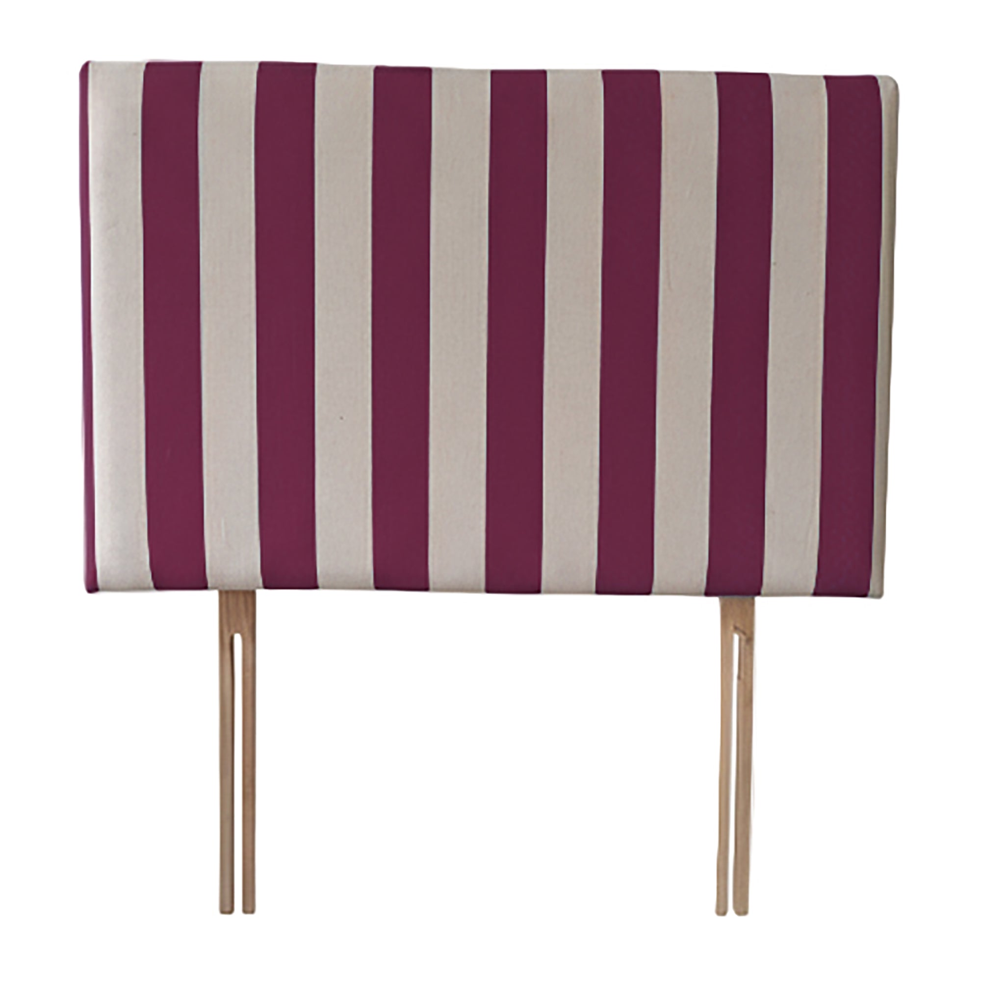 Striped Upholstered Linen Headboard | Double