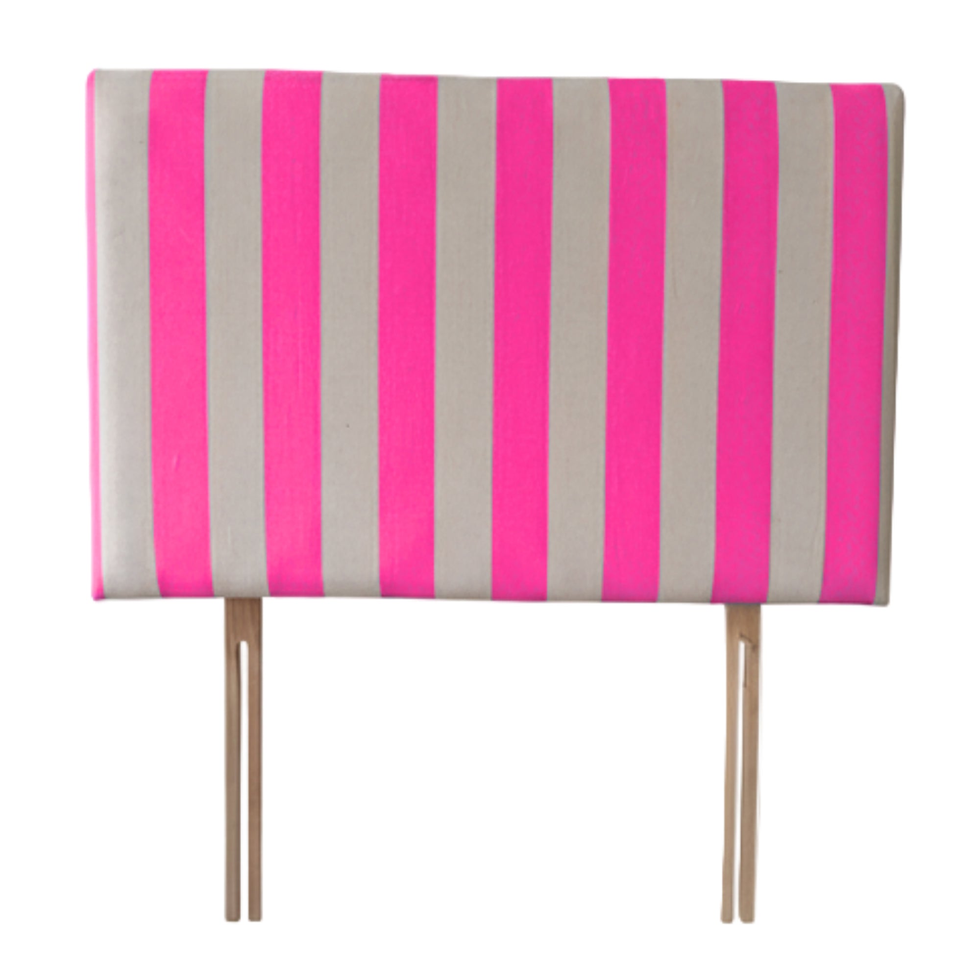 Striped Upholstered Linen Headboard | King