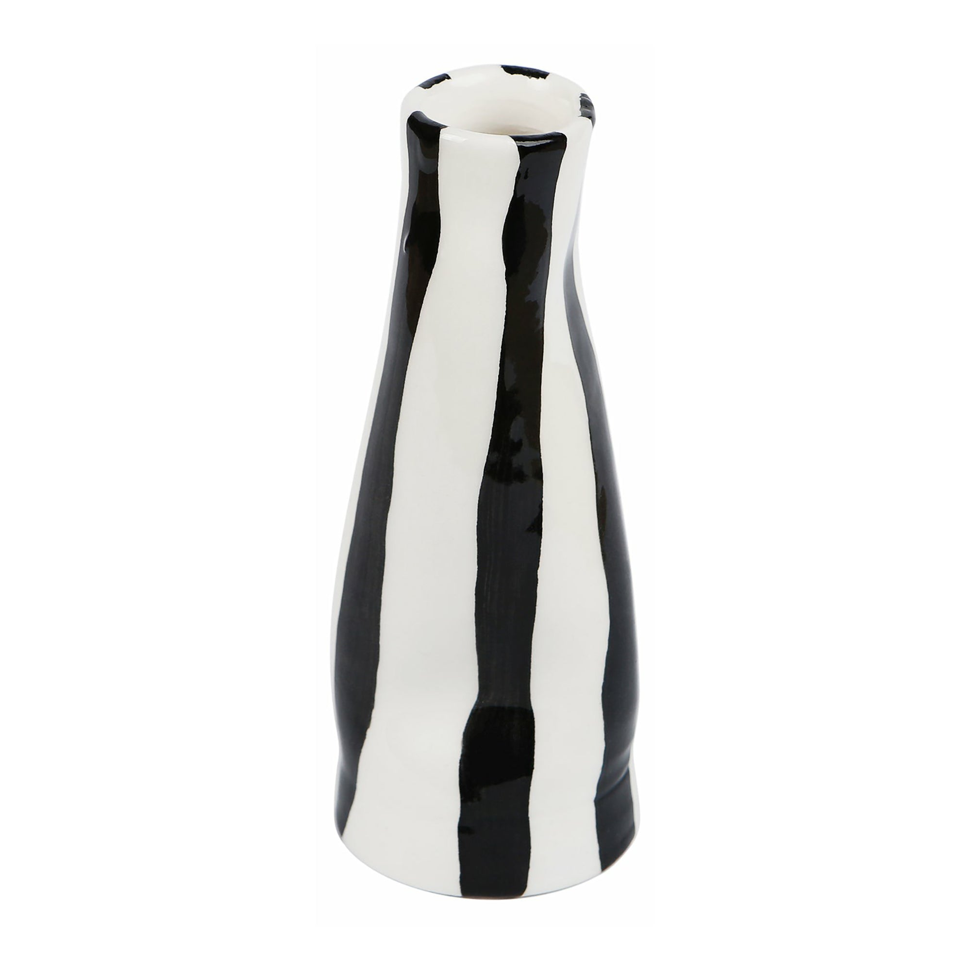 B&W stripes vase