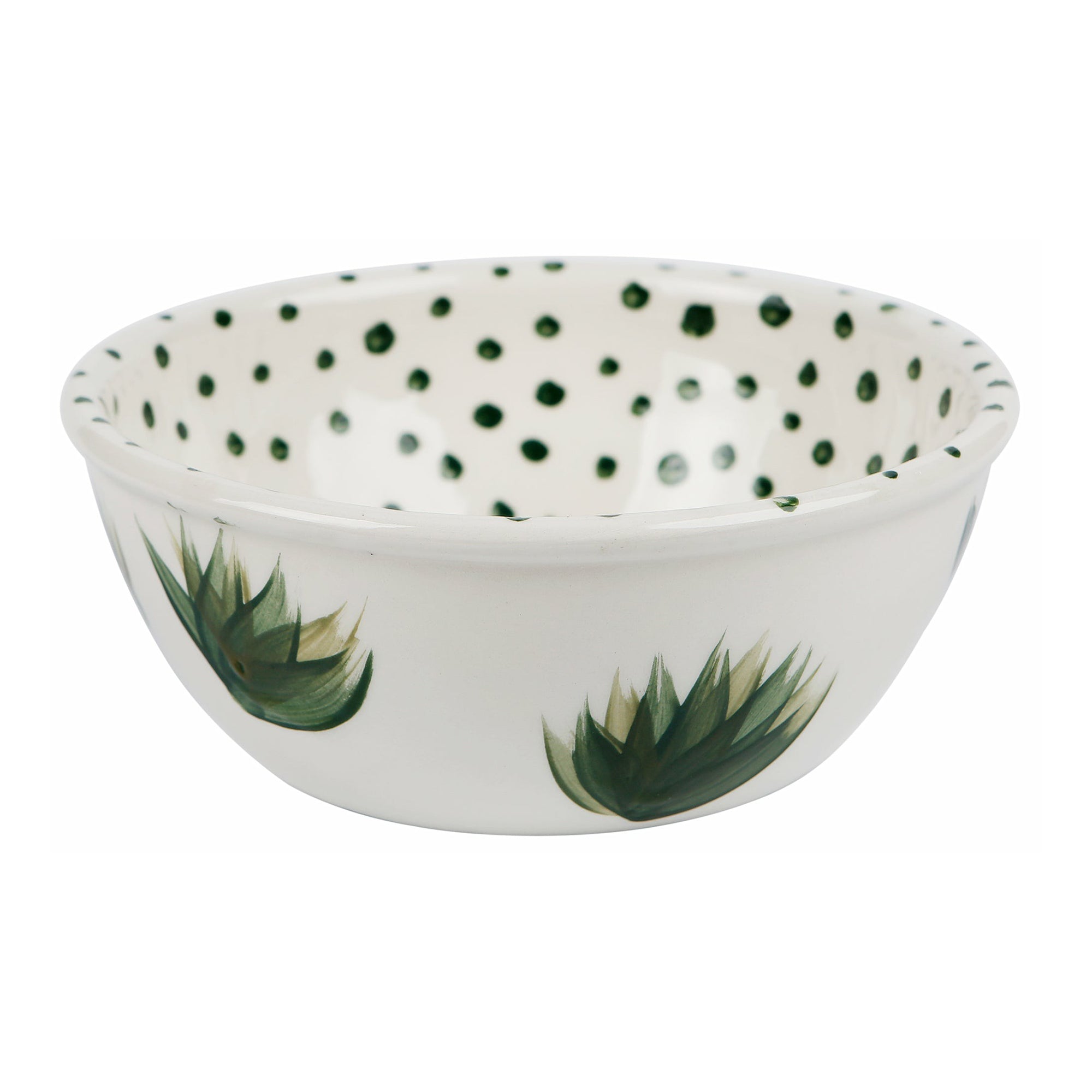 Plants & dots bowl