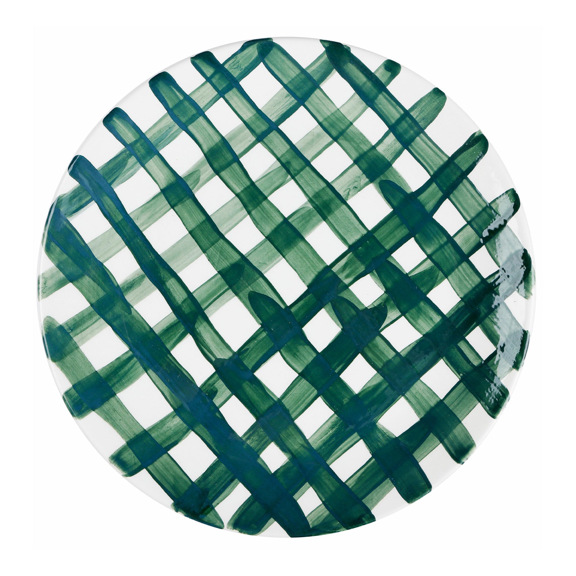 Vichy green plate