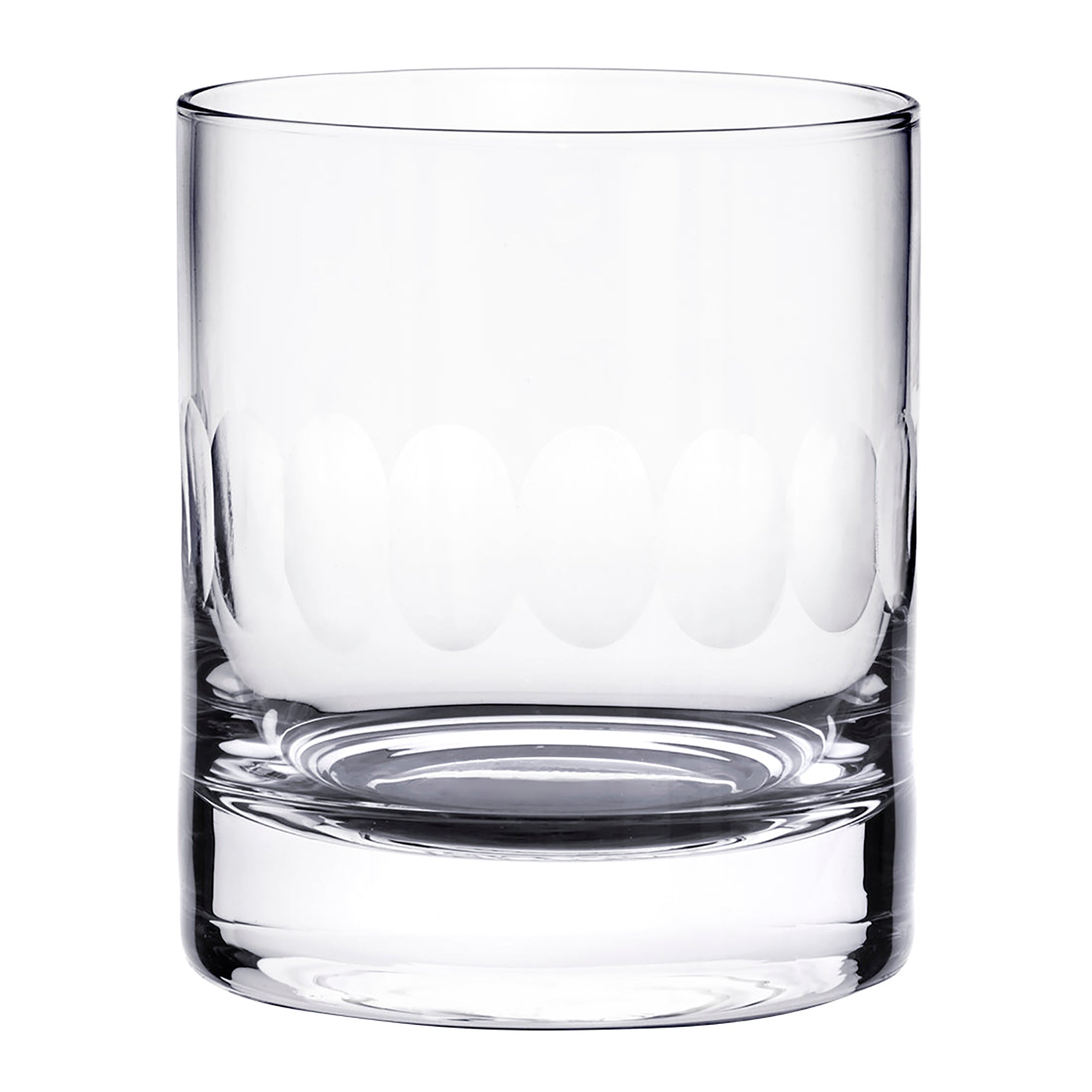 Crystal Whisky Glasses | Handcut Lens Design | Set of 2