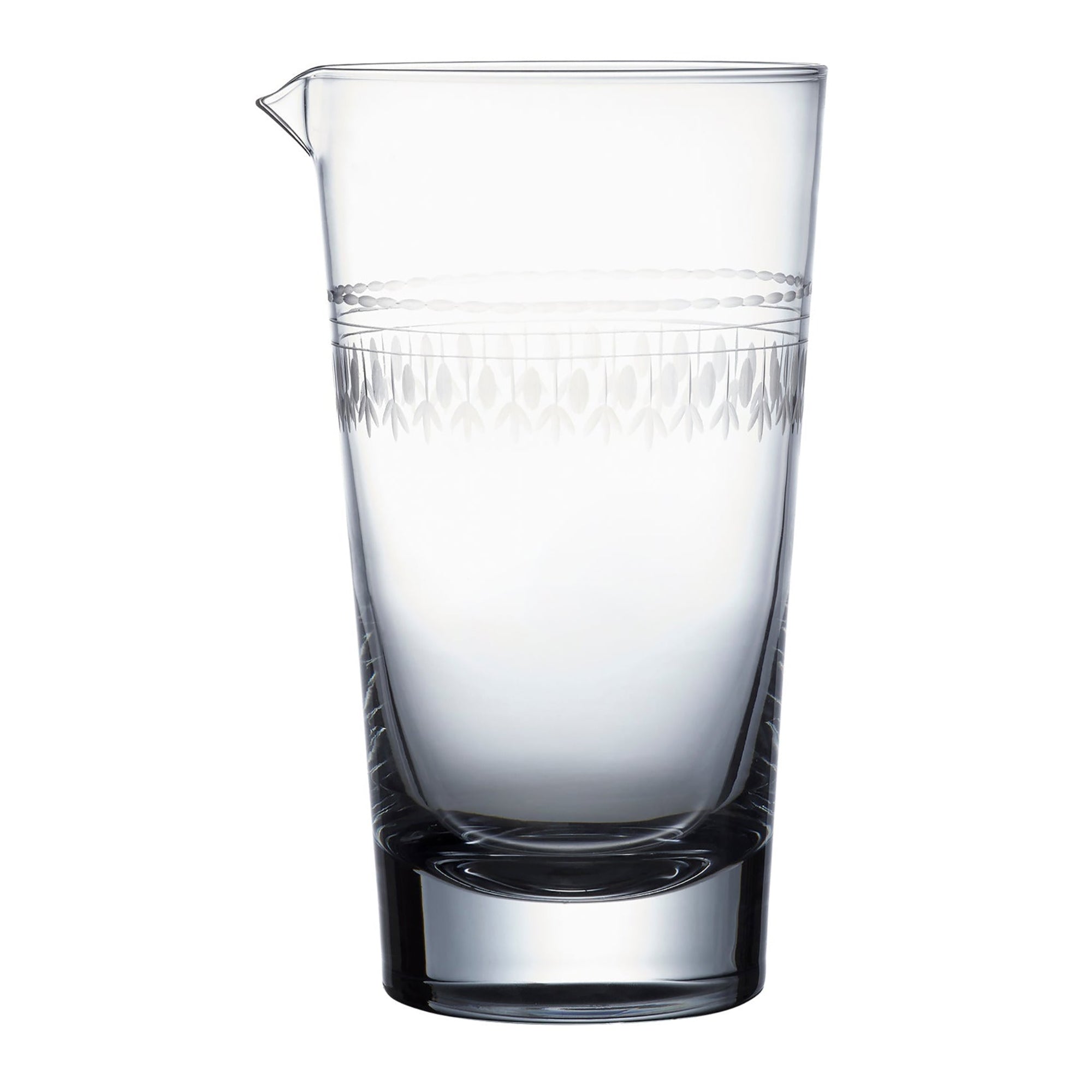 Cocktail Mixing Glass | Engraved Ovals