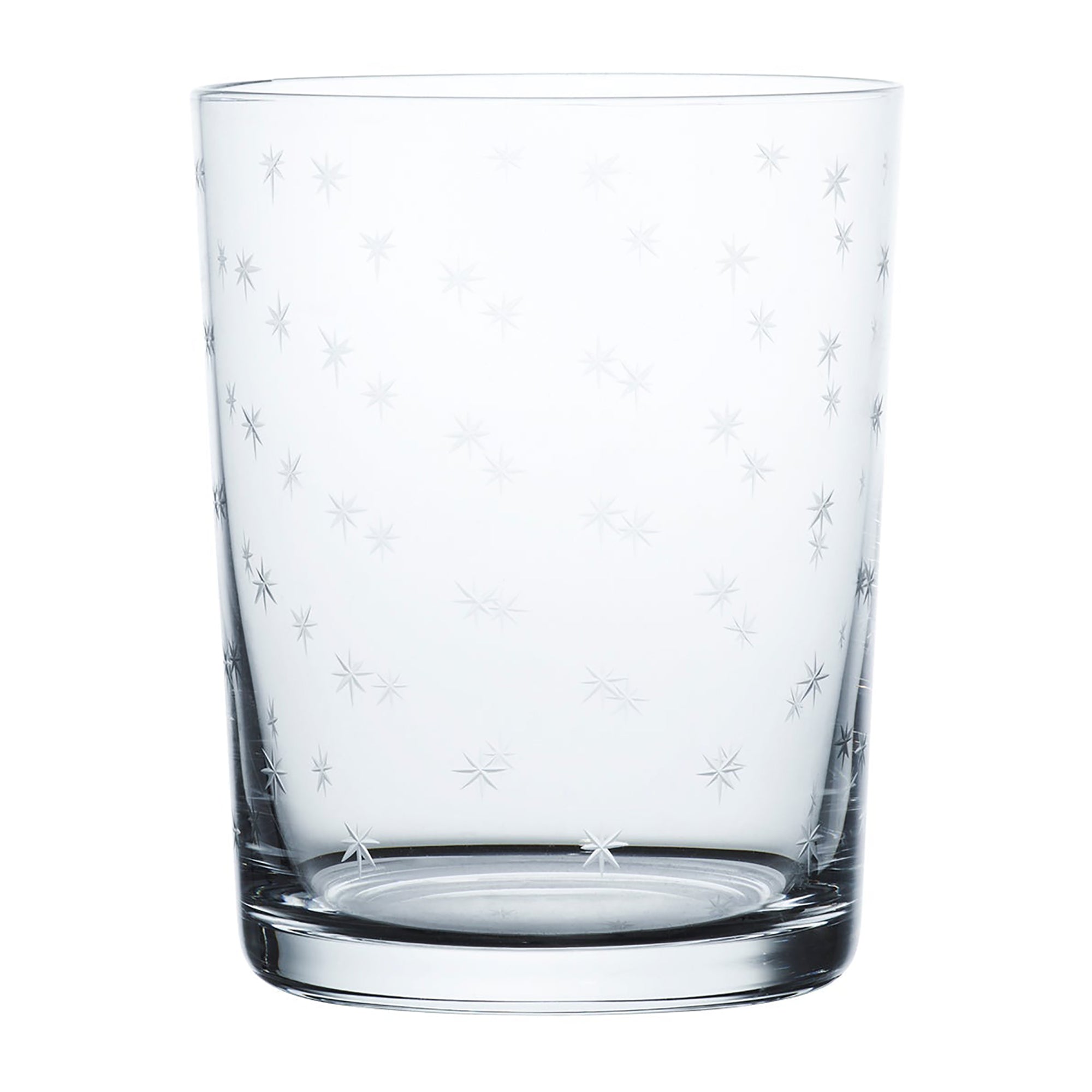 Large Crystal Tumblers | Engraved Stars | Set of 4
