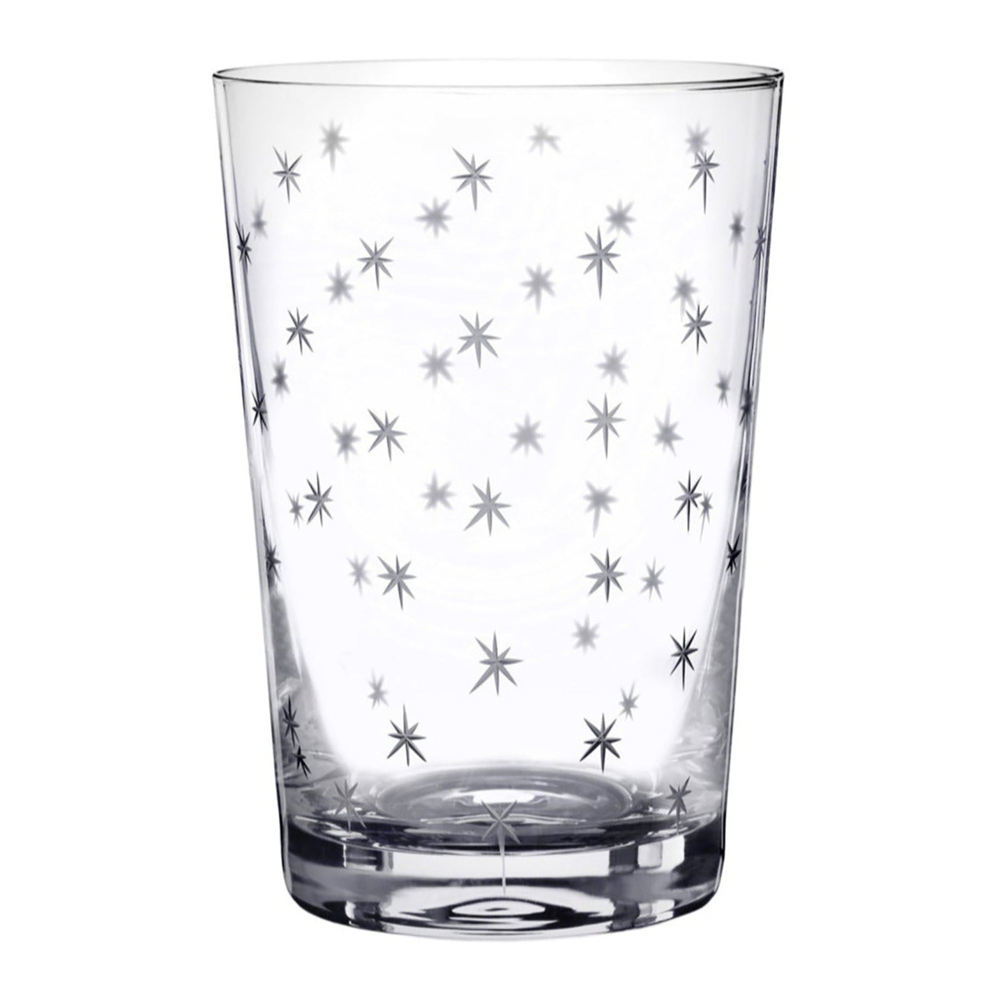 Crystal Tumblers | Engraved Stars | Set of 6