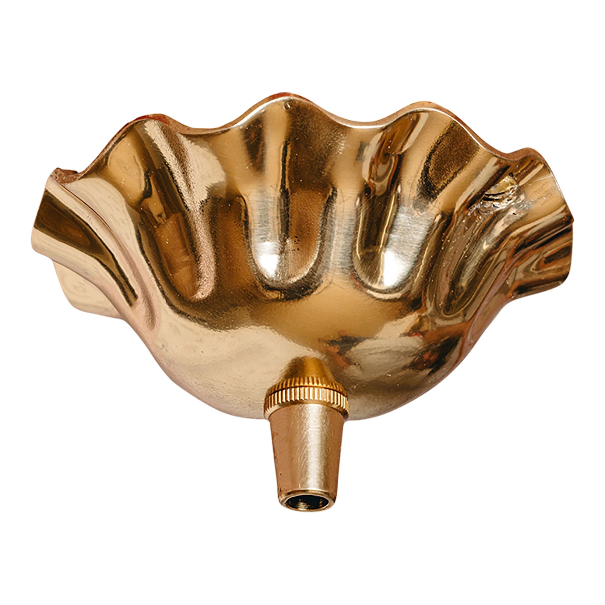 Wavy Brass Ceiling Rose
