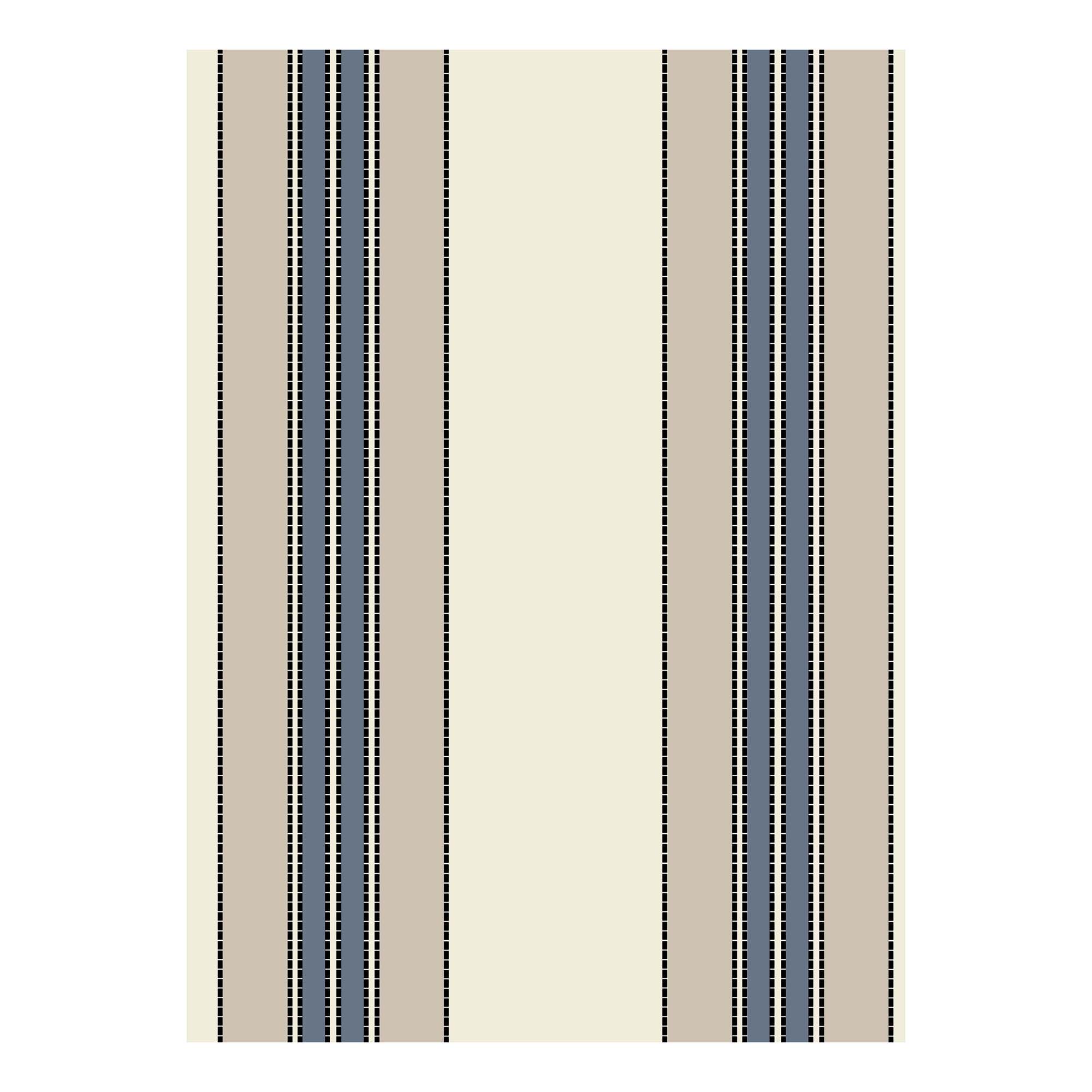 Vintage Deckchair Wallpaper - NAVY/STONE