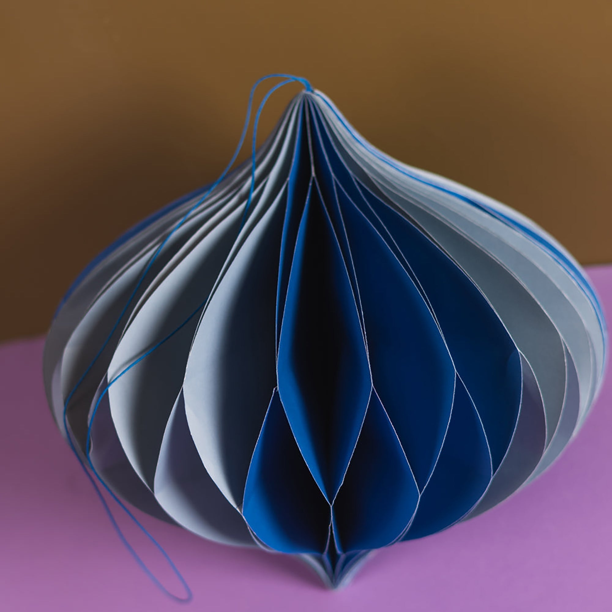 Blue Tones Origami Balloon Hanging Decoration