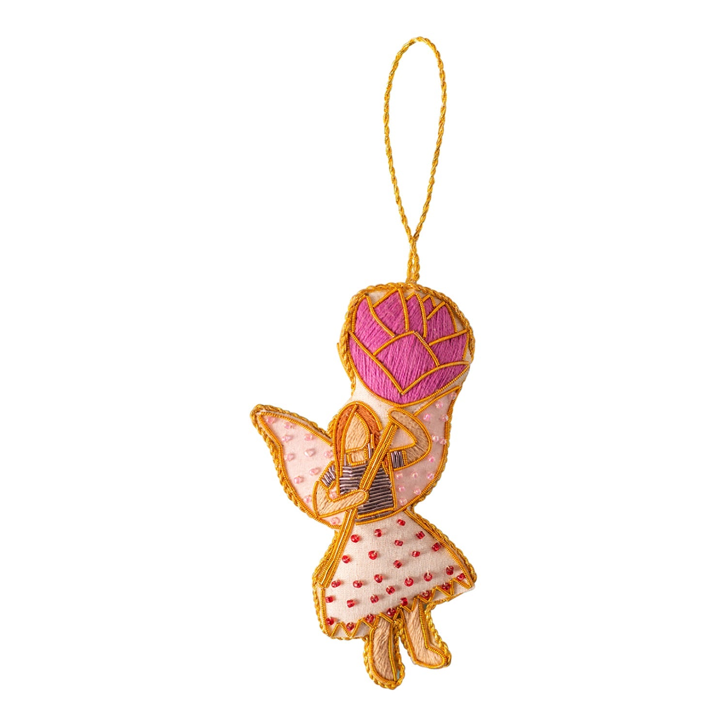 Fairy Holding a Flower Decoration (Virgin Plastic Free)