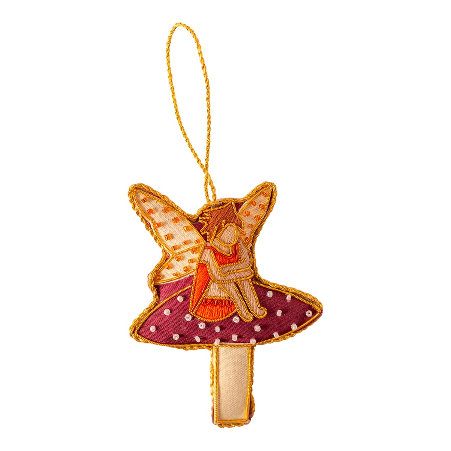 Fairy Sitting on a Toadstool Decoration (Virgin Plastic Free)