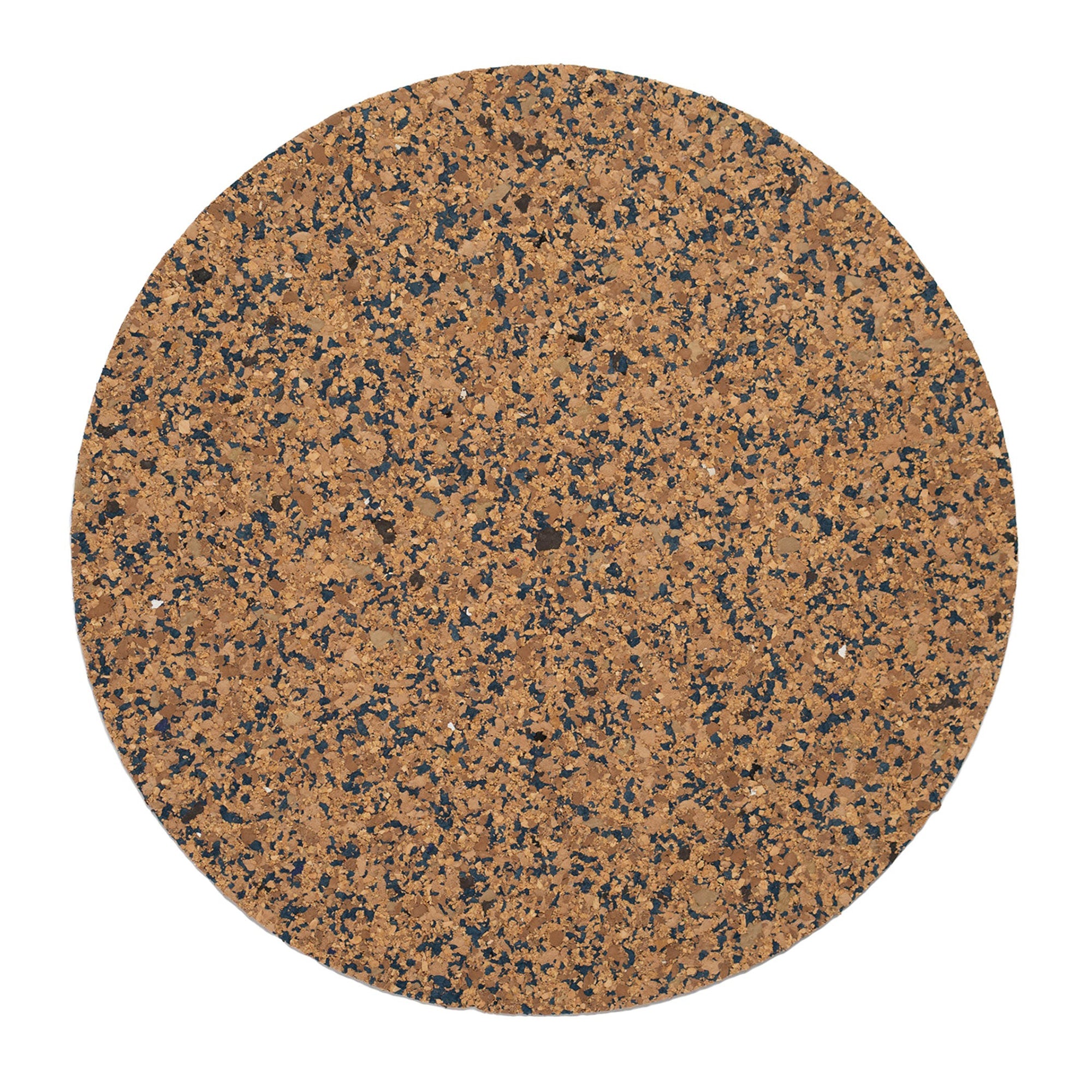 Navy Round Speckled Cork Placemat