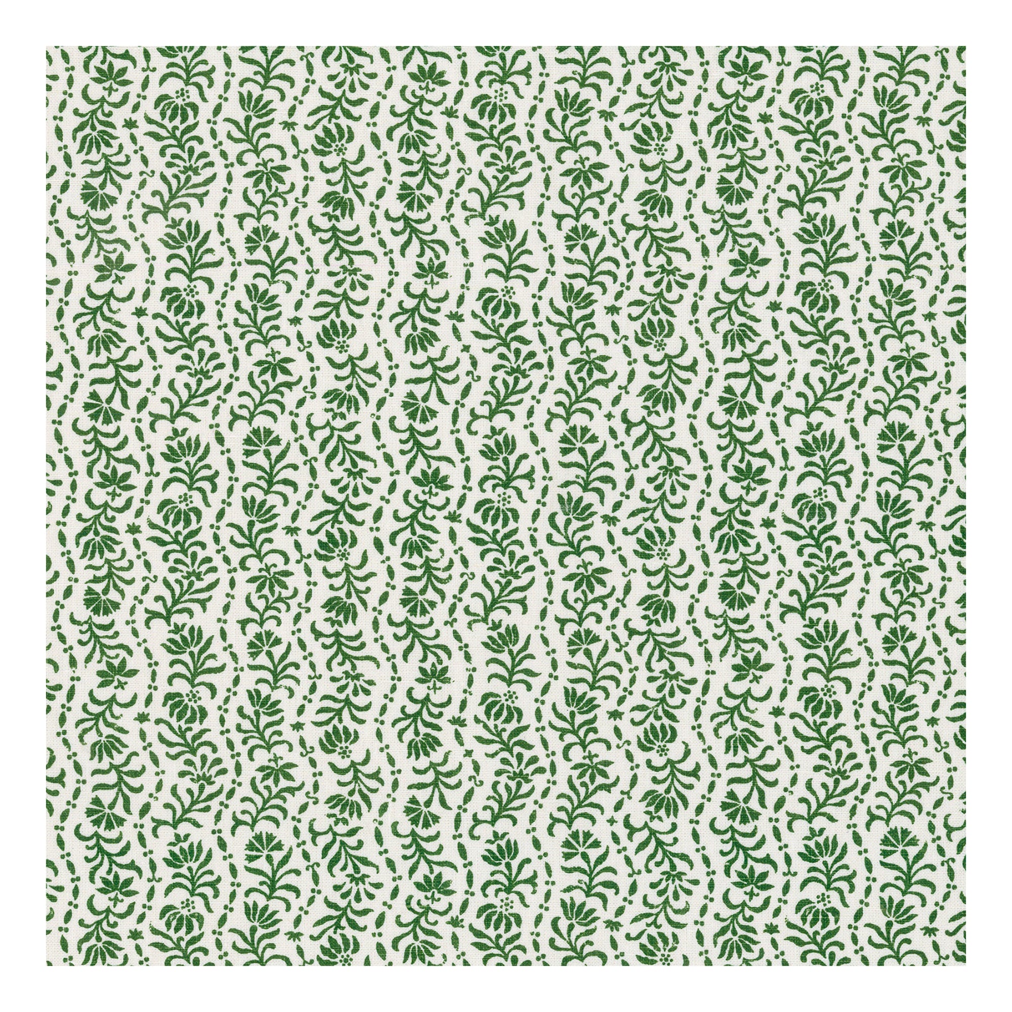 Posy Linen Fabric - Emerald