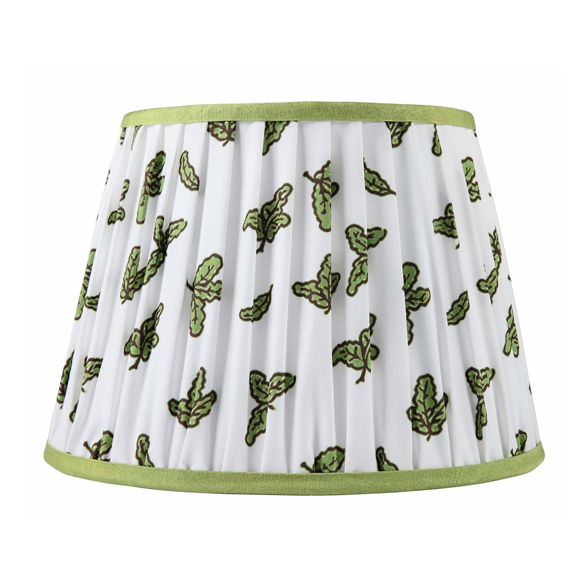 Oak Leaf Print Lampshade - Peridot