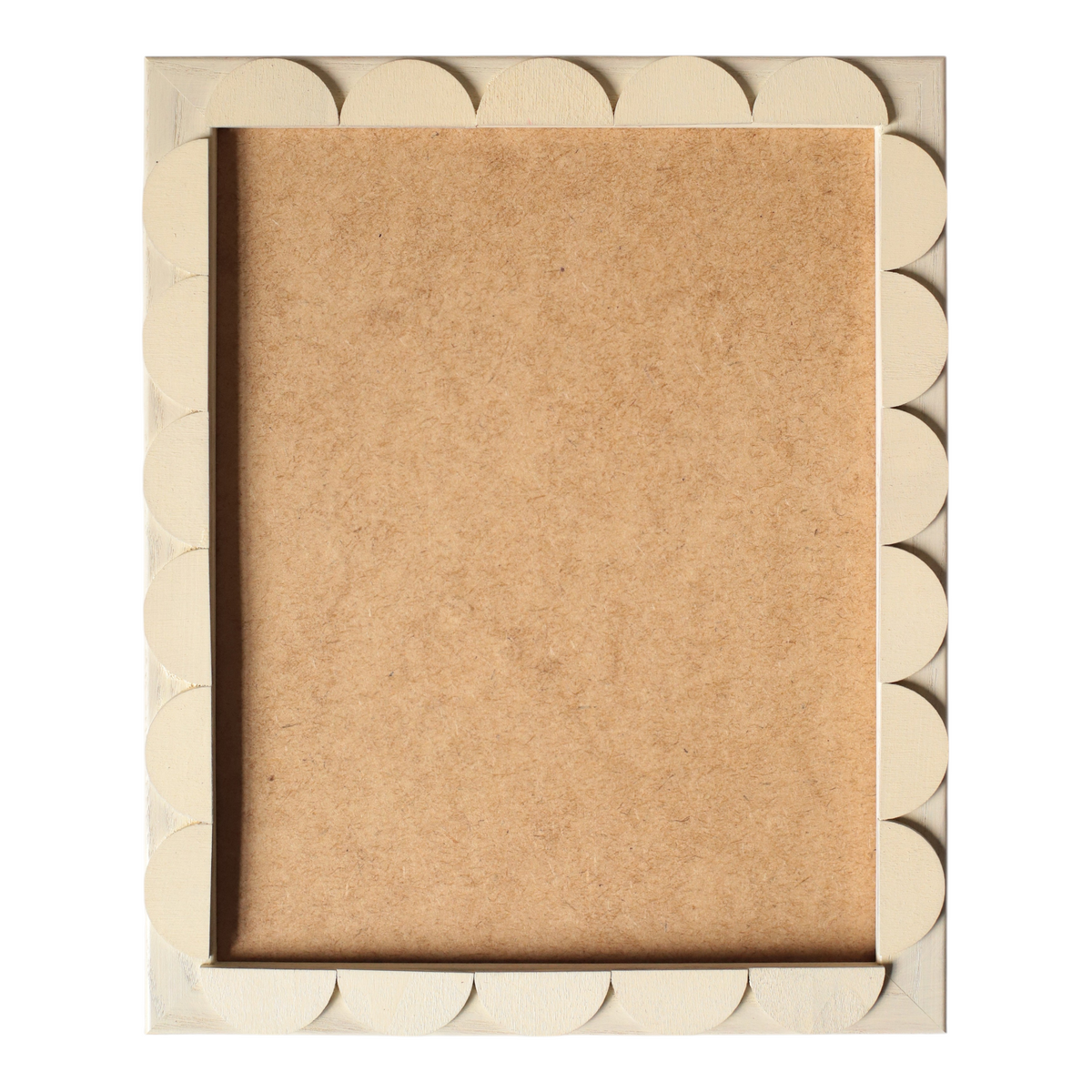 Oat Stained Scallop Frame