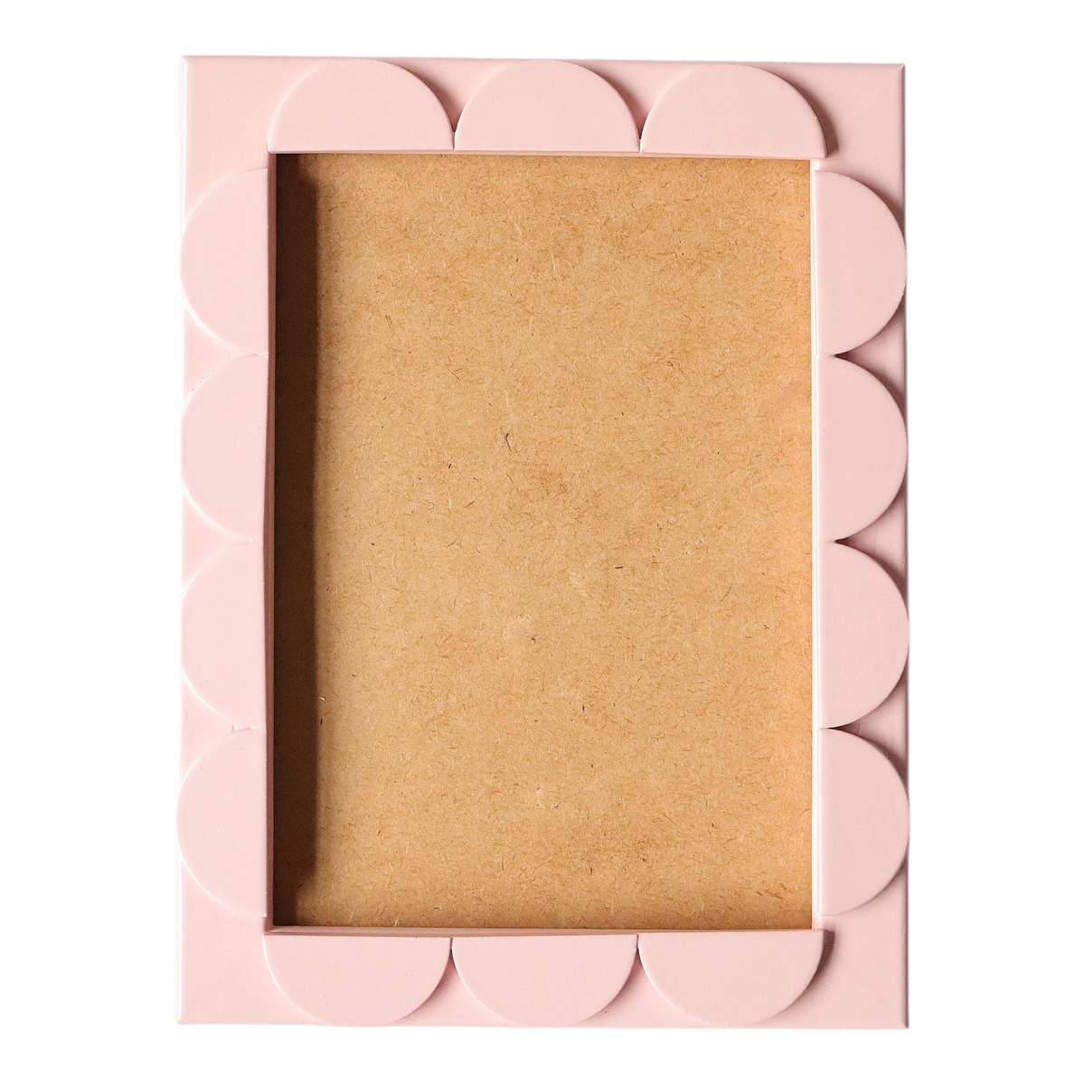 Soft Pink Lacquered Scallop Frame