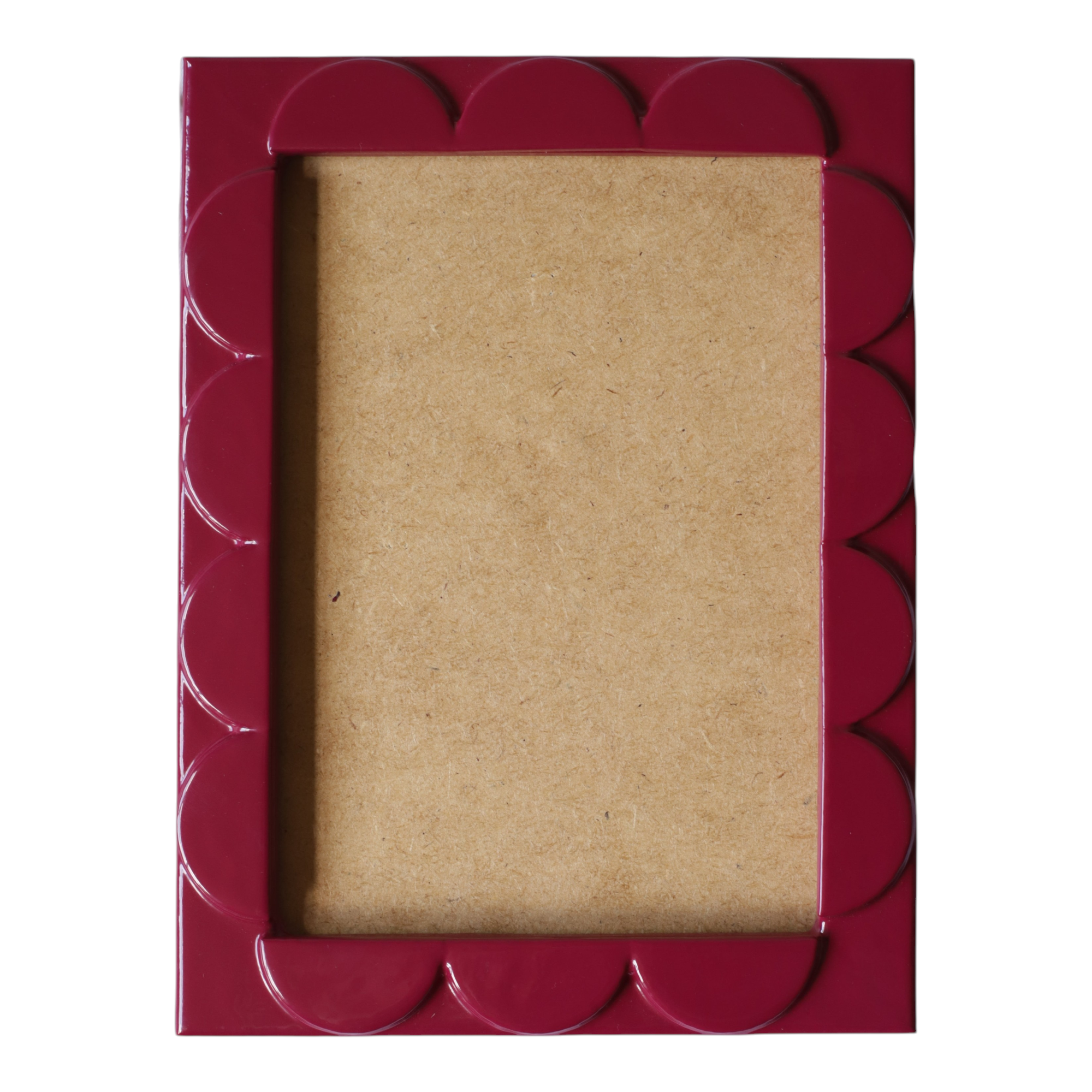 Orchid Lacquered Scallop Frame