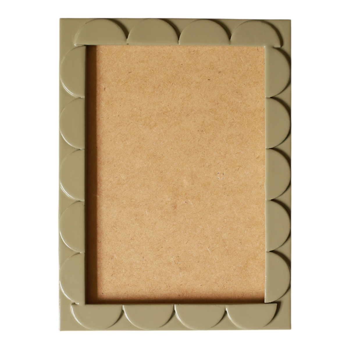 Pistachio Lacquered Scallop Frame