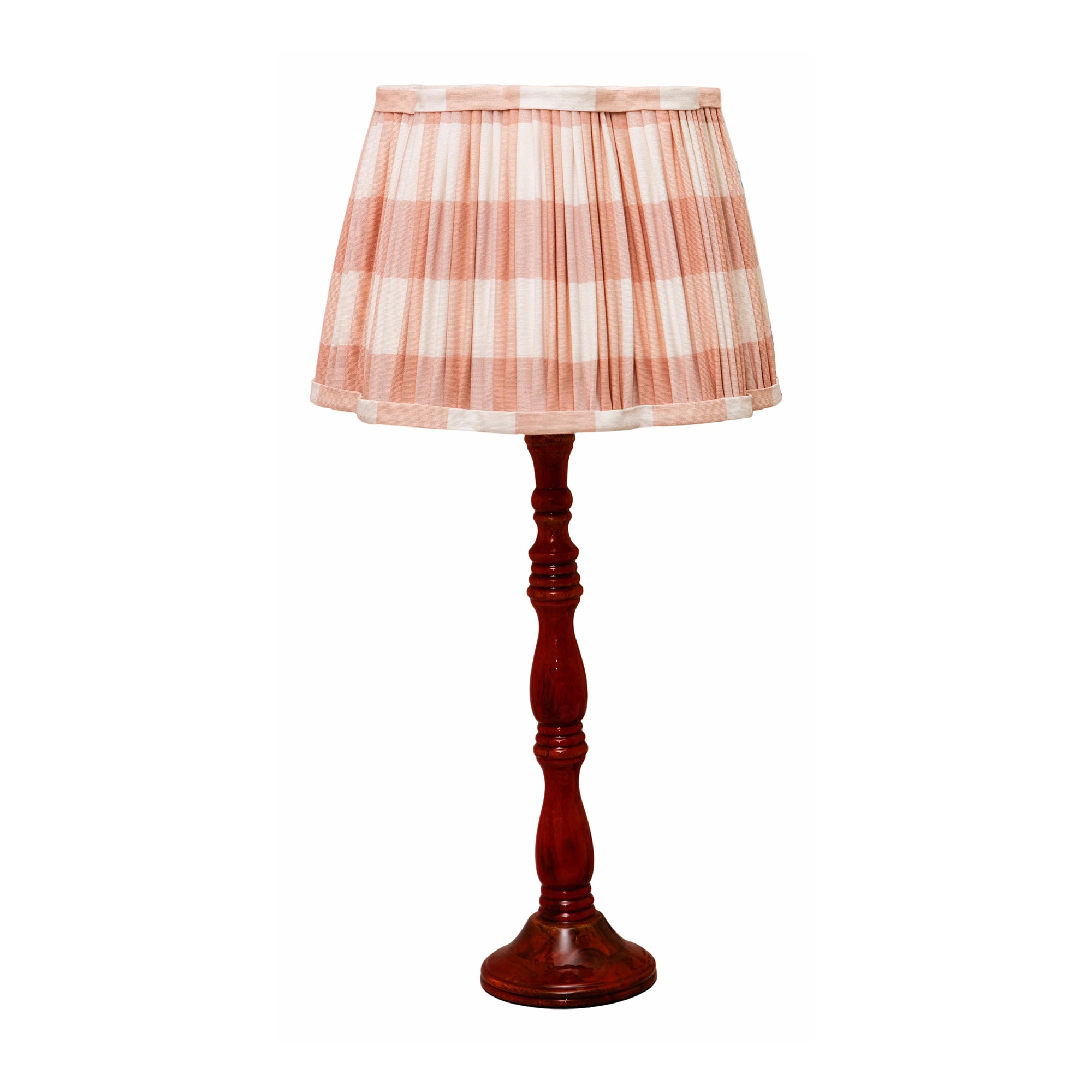 Pleated Scalloped Lampshade 35cm Pink