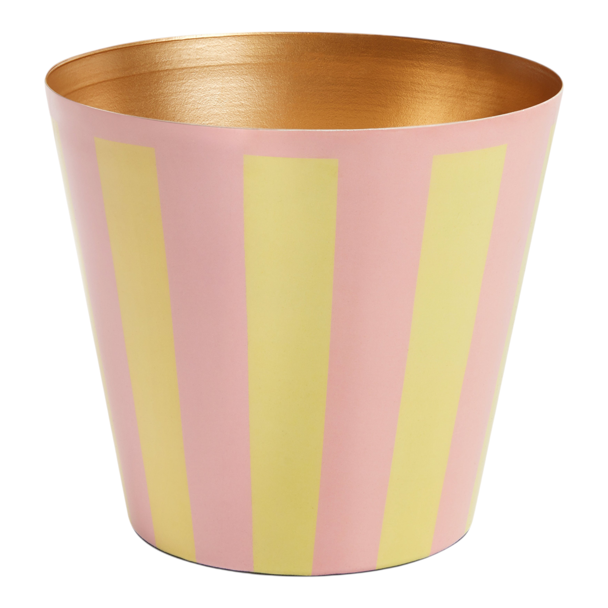 The Penny Planter in Pink and Yellow Stripe