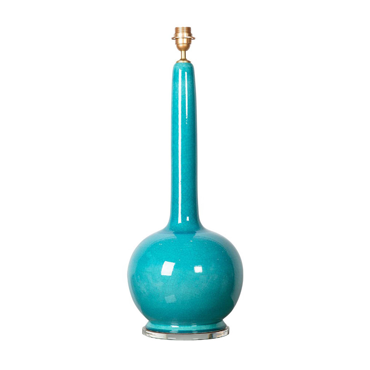 Beau Lamp - Light Crackled Teal