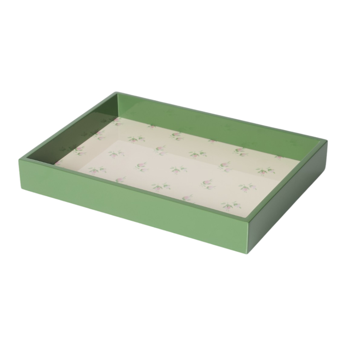 YOLKE x DM Rosebud Breakfast Tray in Apple Green